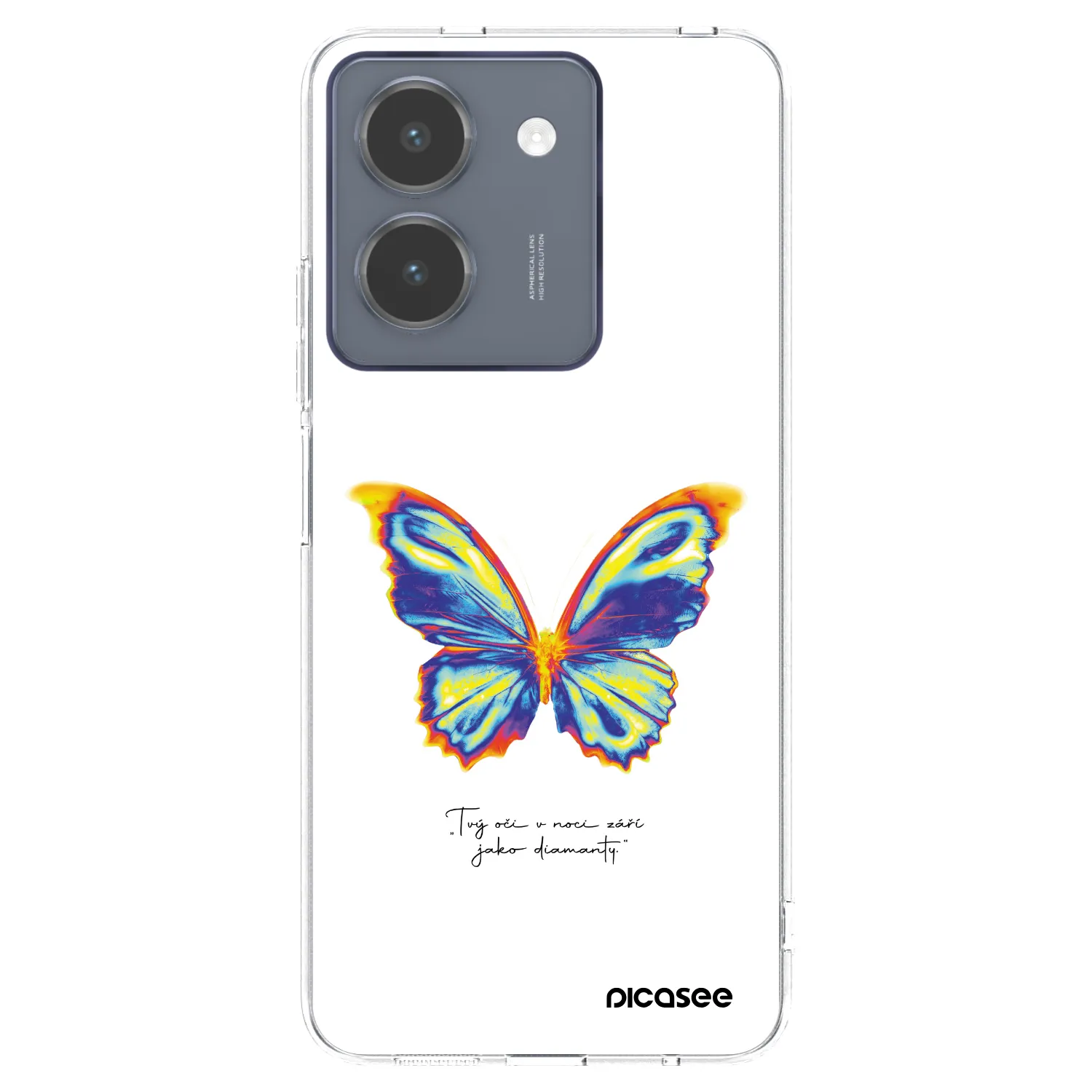 Picasee husă transparentă din silicon pentru Vivo Y36 4G - Diamanty White