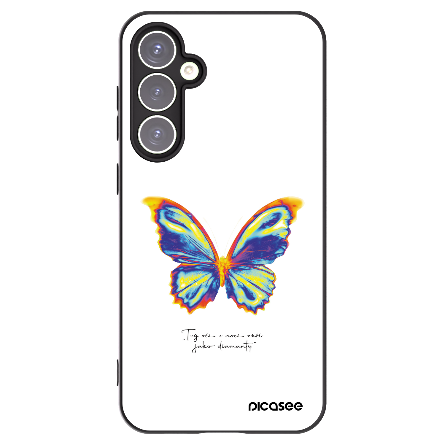 Picasee husă neagră din silicon pentru Samsung Galaxy S23 FE S711B - Diamanty White