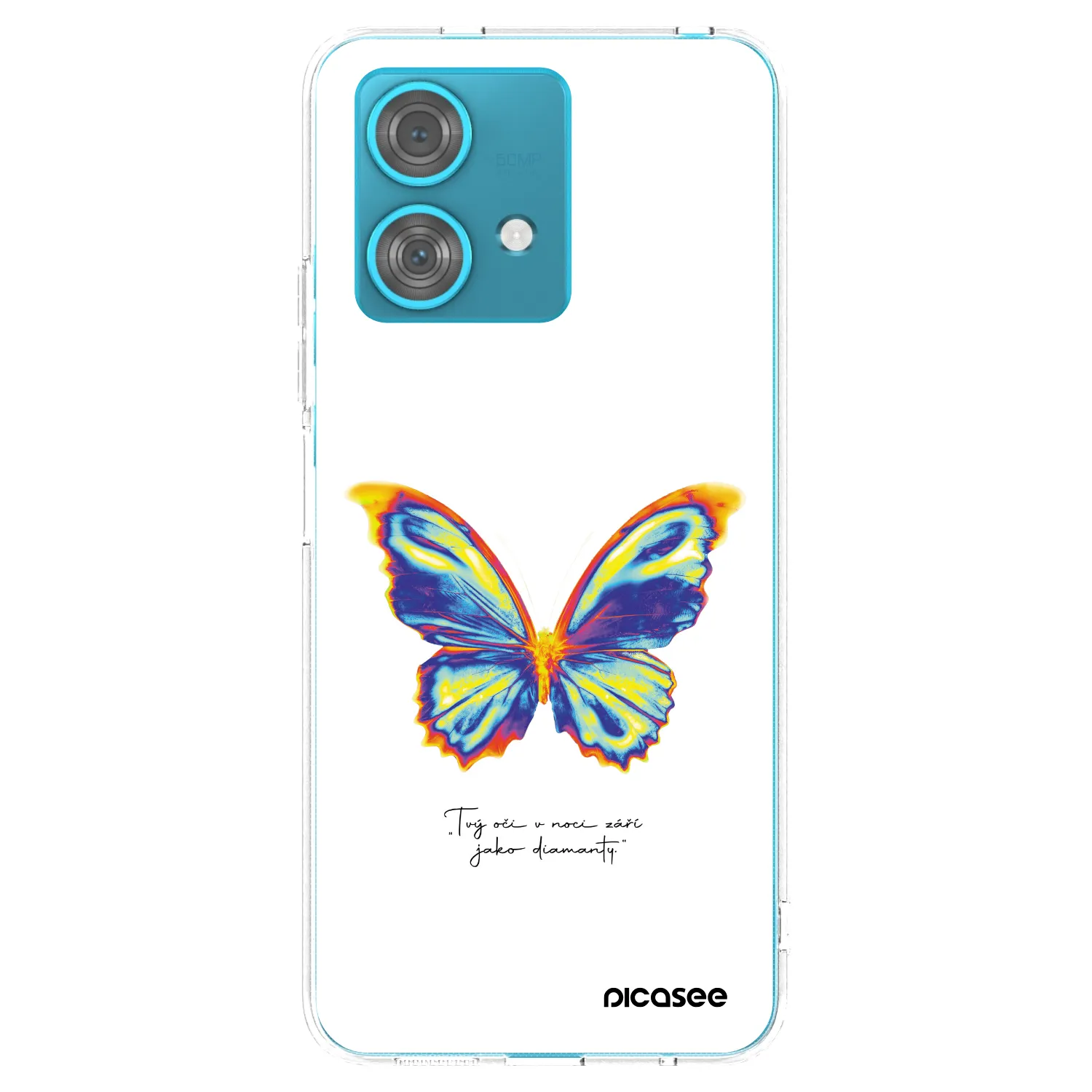 Picasee husă transparentă din silicon pentru Motorola Edge 40 Neo - Diamanty White