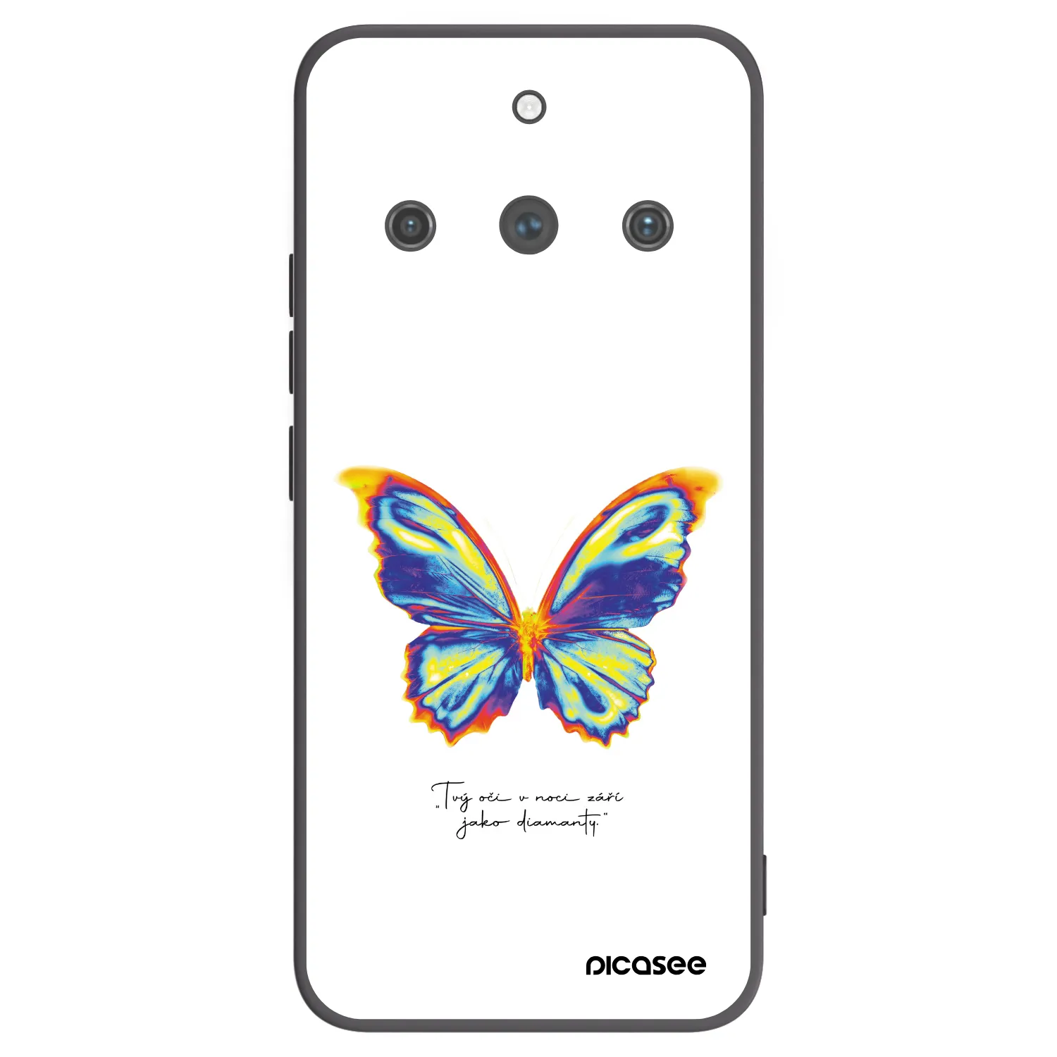 Picasee husă neagră din silicon pentru Realme 11 Pro+ - Diamanty White