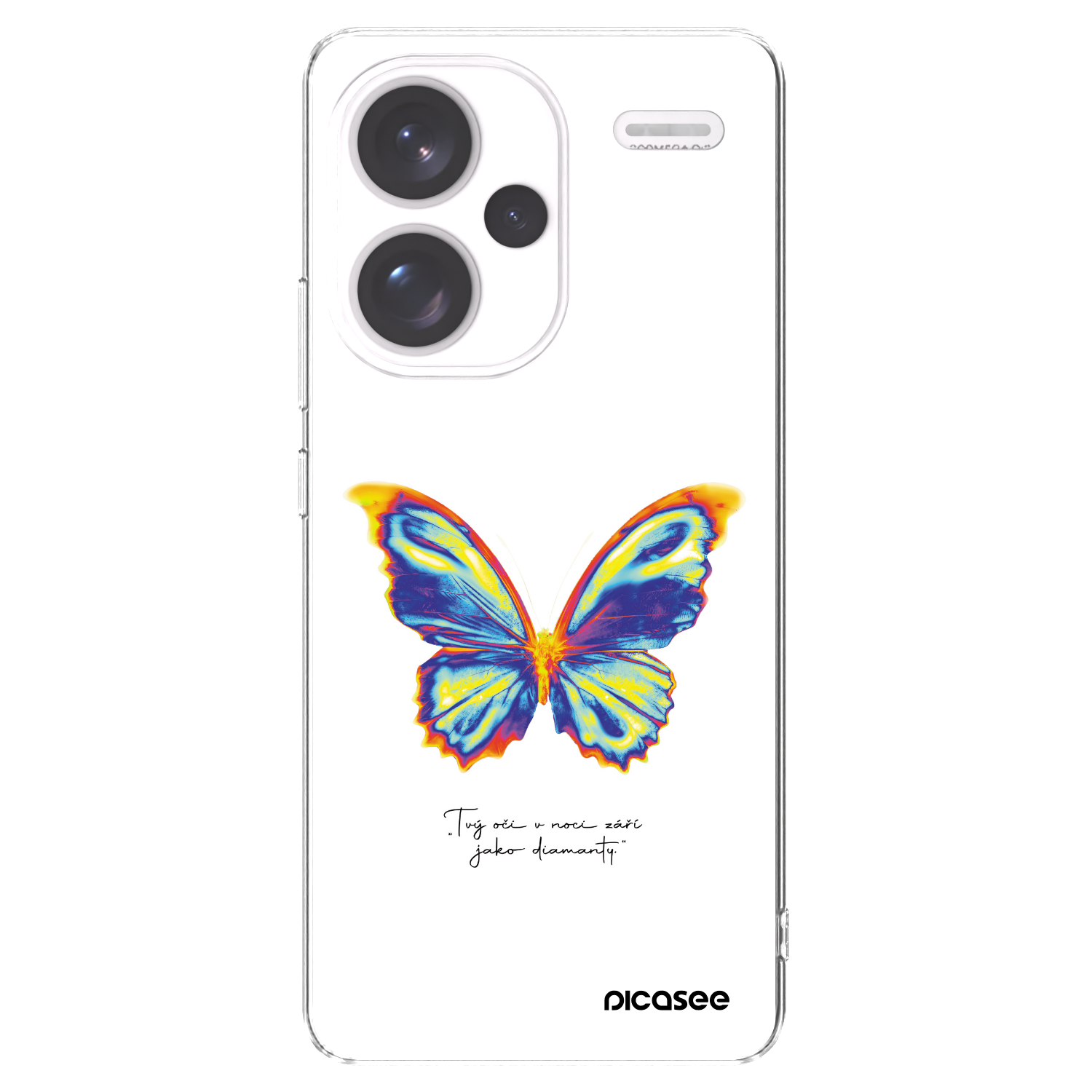 Picasee husă transparentă din silicon pentru Xiaomi Redmi Note 13 Pro+ 5G - Diamanty White