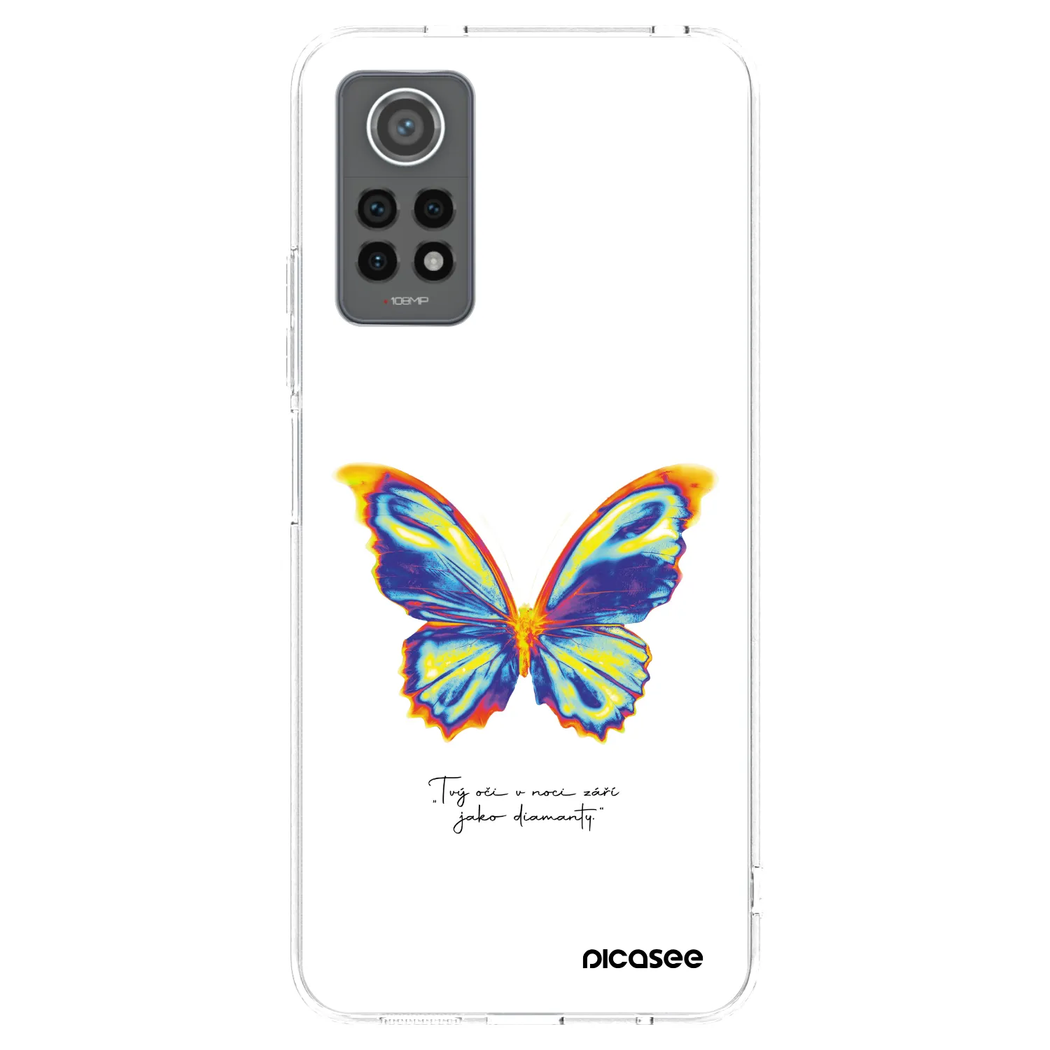 Picasee husă transparentă din silicon pentru Xiaomi Redmi Note 12 Pro 4G - Diamanty White