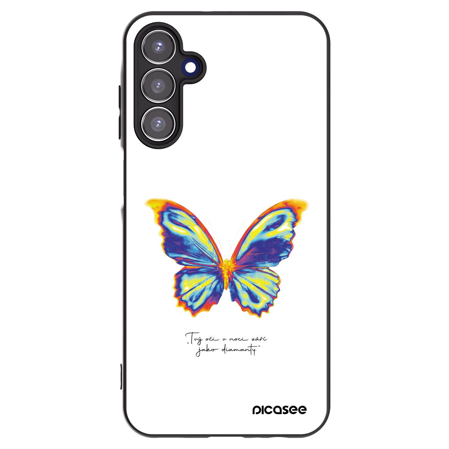 Picasee husă neagră din silicon pentru Samsung Galaxy A15 A156B 5G - Diamanty White