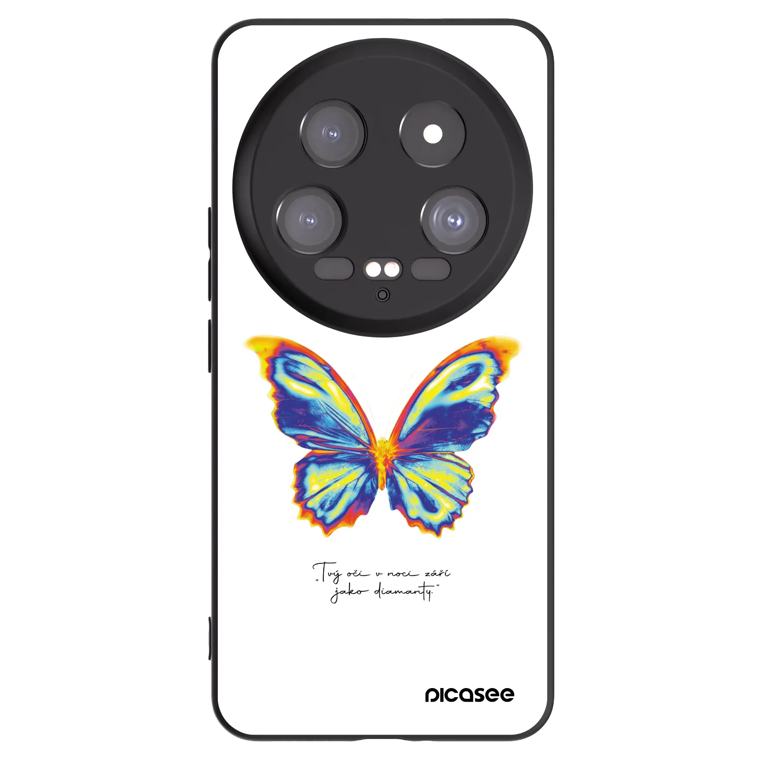 Picasee husă neagră din silicon pentru Xiaomi 14 Ultra - Diamanty White