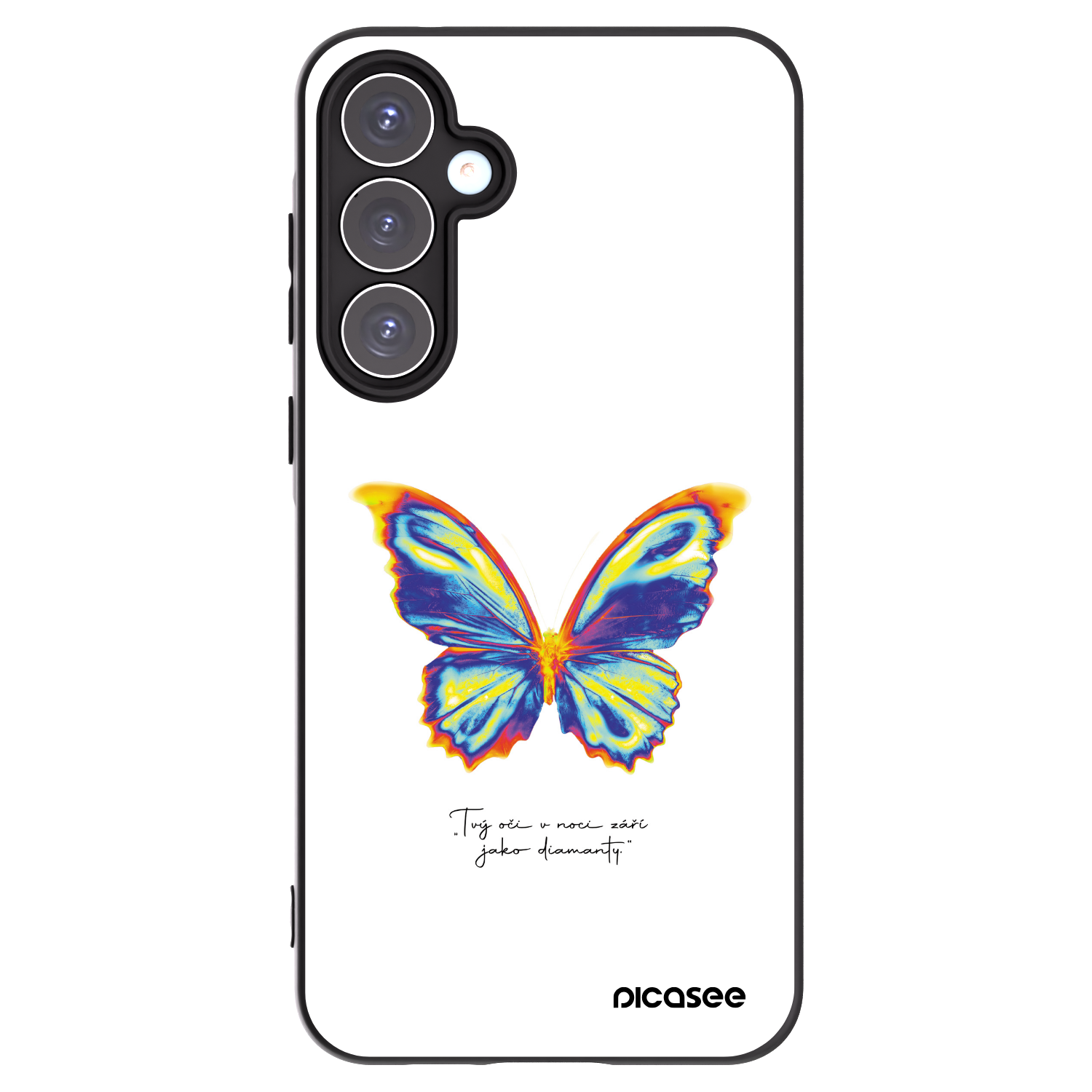 Picasee husă neagră din silicon pentru Samsung Galaxy A55 5G A556B - Diamanty White