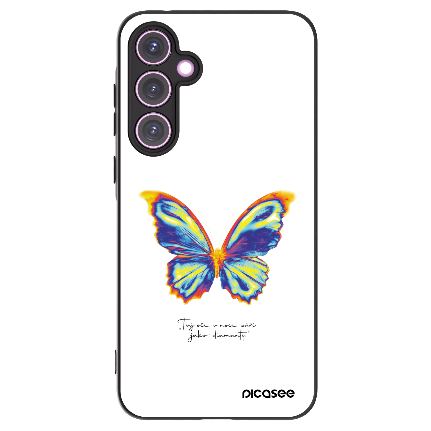 Picasee husă neagră din silicon pentru Samsung Galaxy A35 5G A356B - Diamanty White