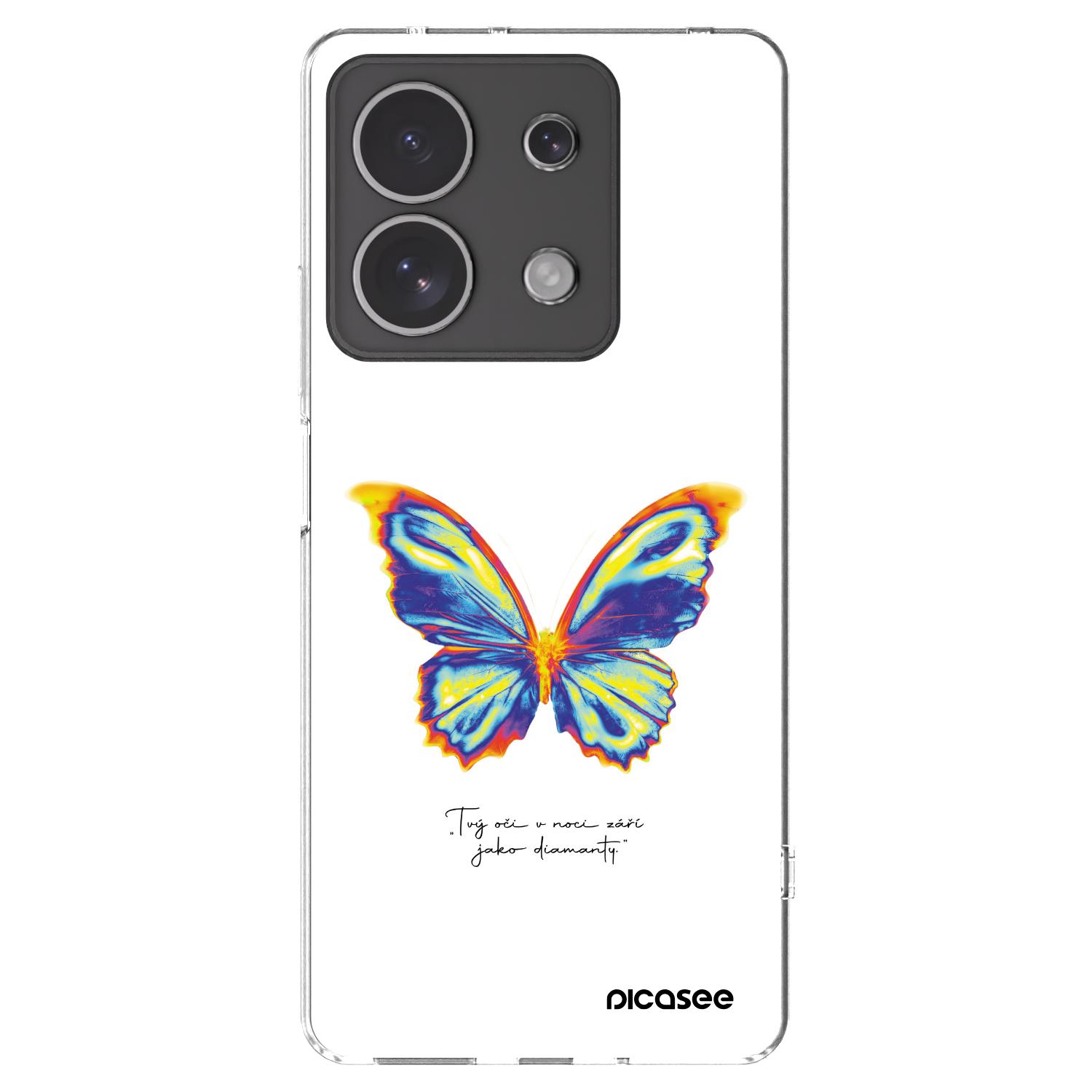 Picasee husă transparentă din silicon pentru Xiaomi Redmi Note 13 4G - Diamanty White