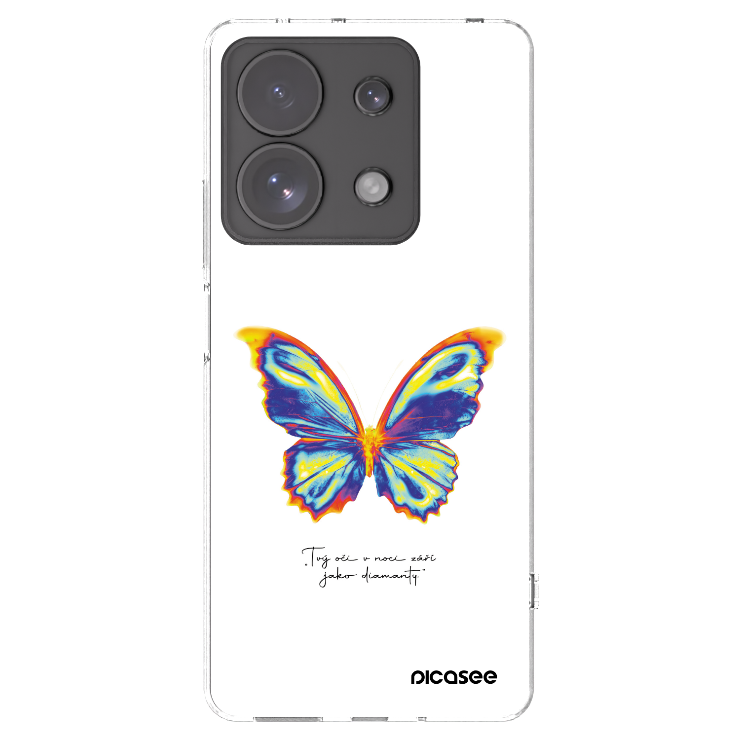 Picasee husă transparentă din silicon pentru Xiaomi Redmi Note 13 Pro 4G - Diamanty White