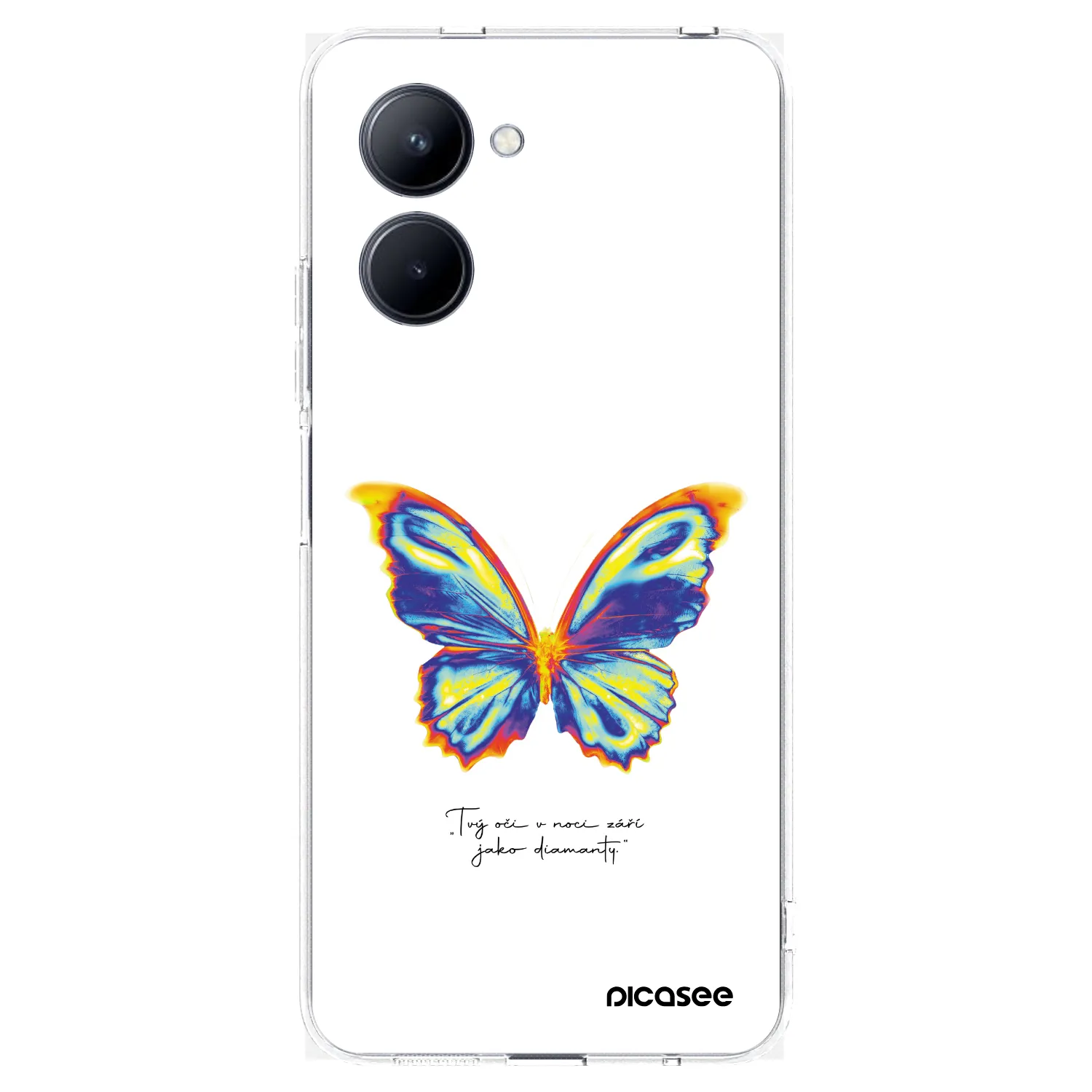 Picasee husă transparentă din silicon pentru Realme C33 (2023) - Diamanty White