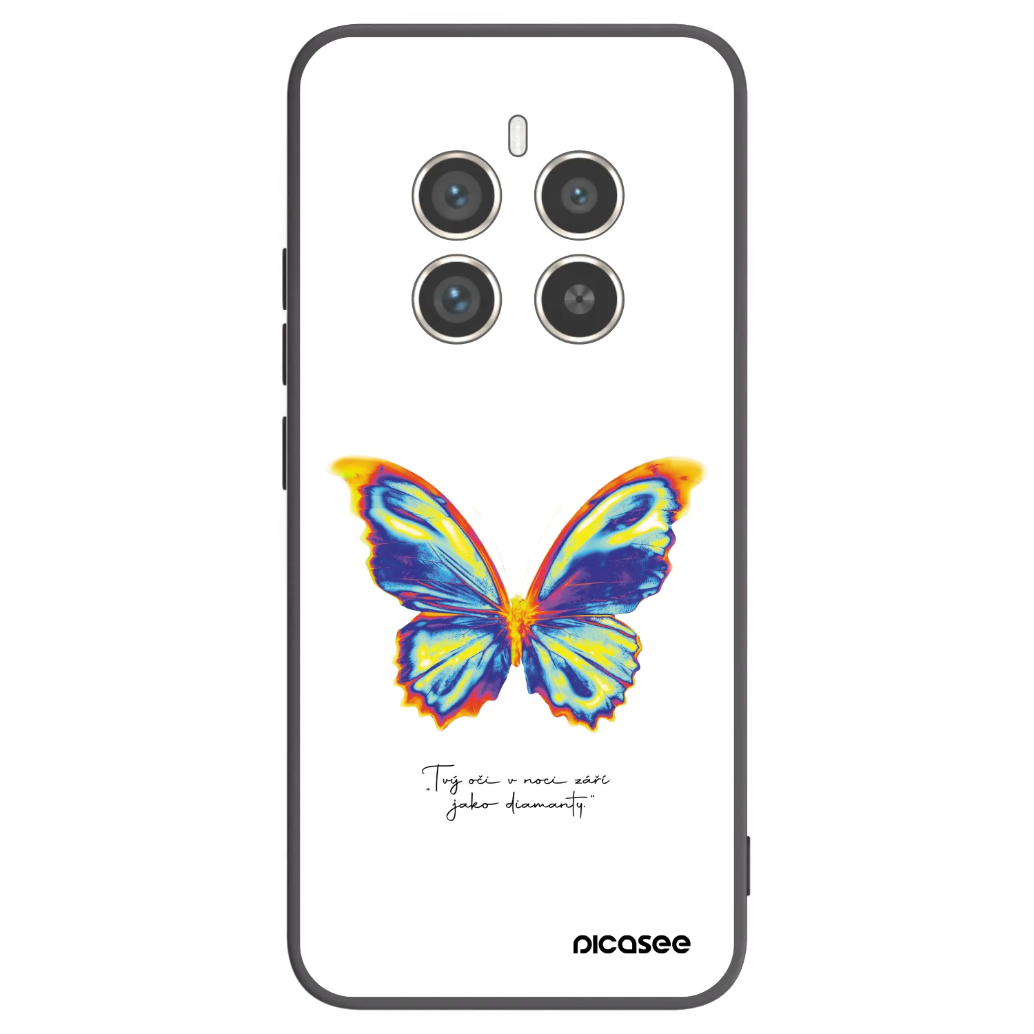 Picasee husă neagră din silicon pentru Realme 12 Pro 5G - Diamanty White