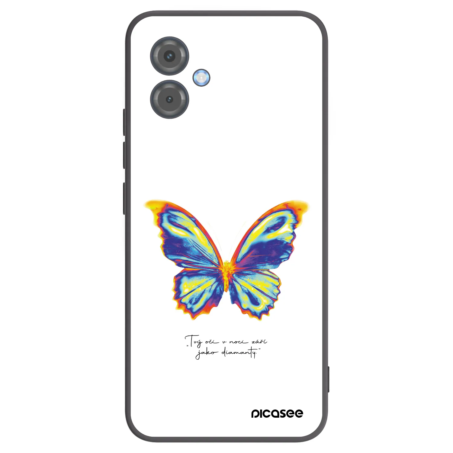 Picasee husă neagră din silicon pentru Motorola Moto G14 - Diamanty White