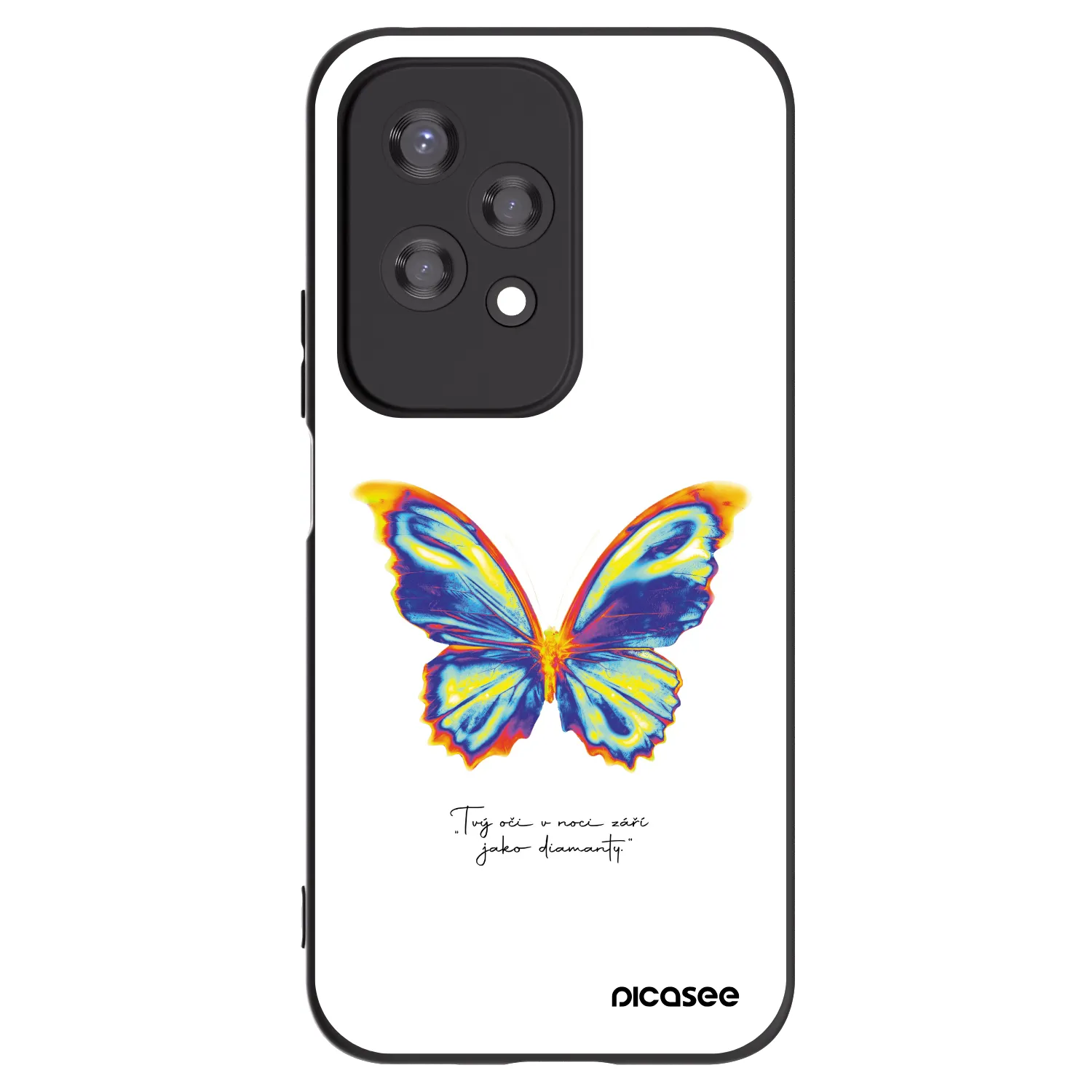 Picasee husă neagră din silicon pentru Honor 200 Lite - Diamanty White
