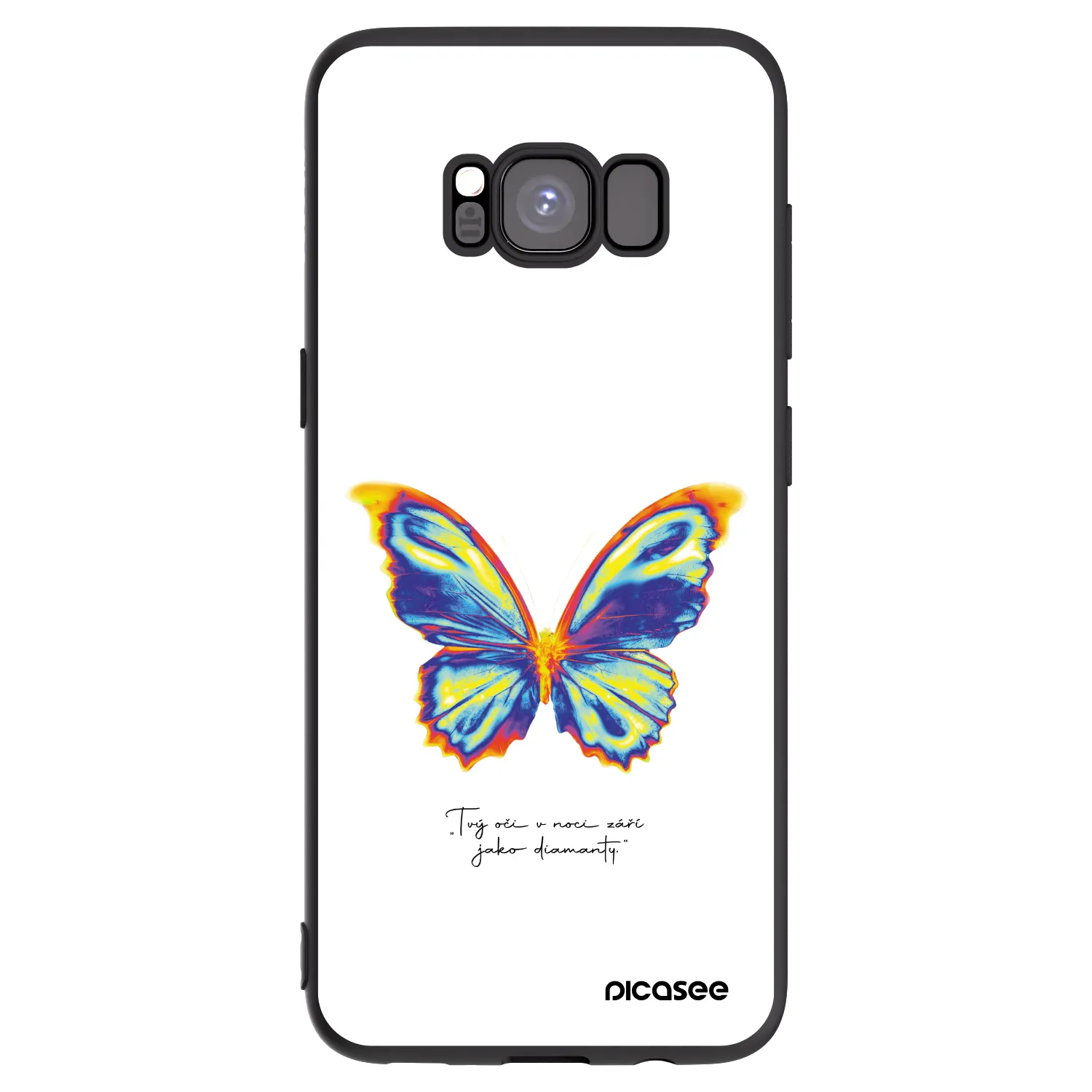 Picasee husă neagră din silicon pentru Samsung Galaxy S8 G950F - Diamanty White