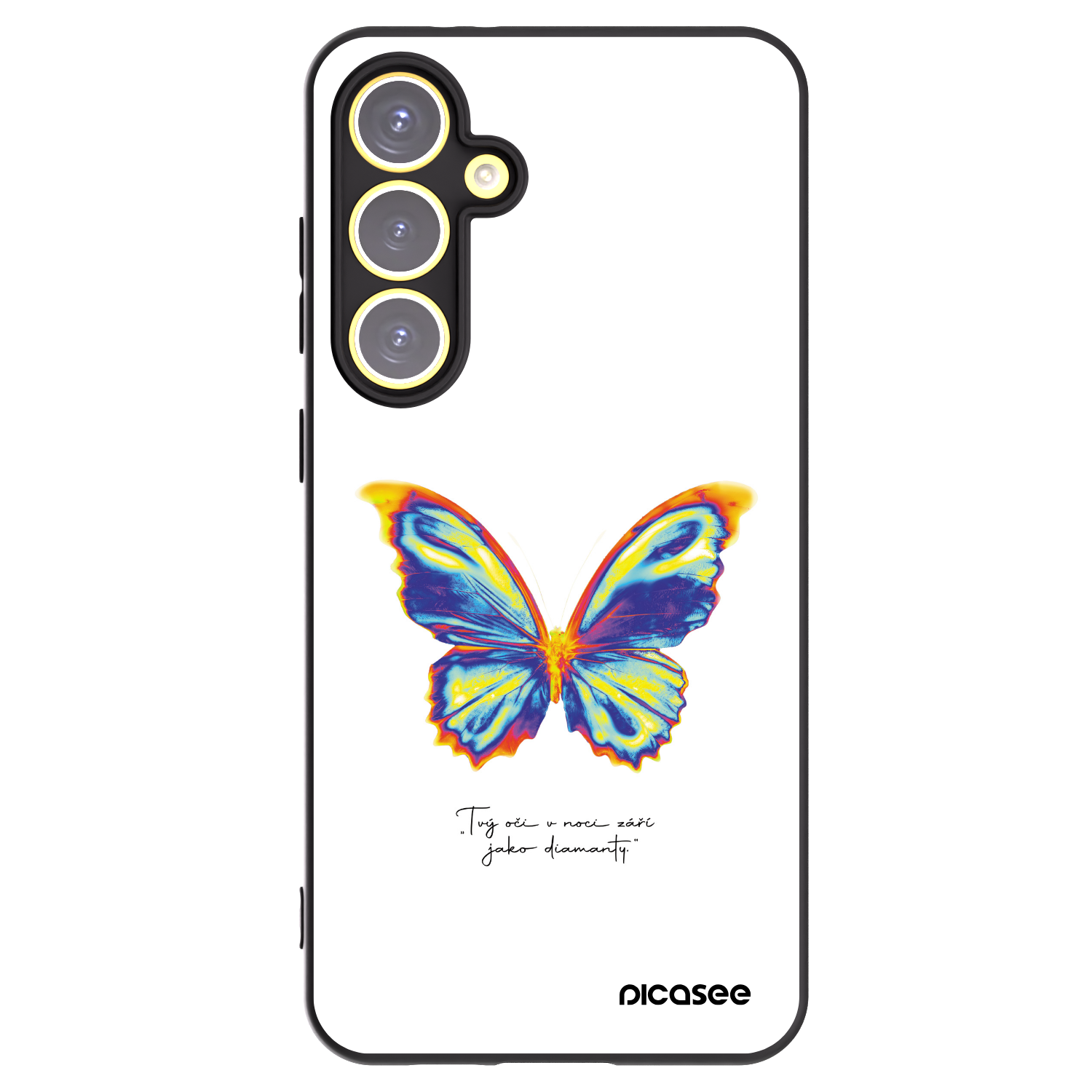Picasee husă neagră din silicon pentru Samsung Galaxy S24 FE S721B - Diamanty White