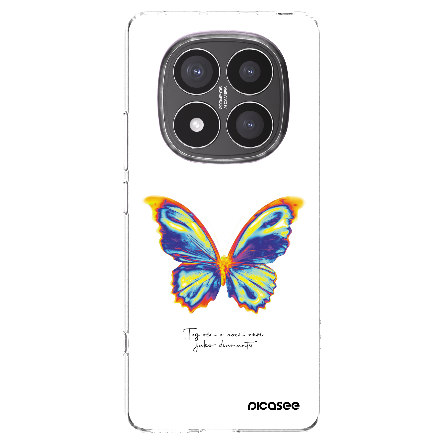 Picasee husă transparentă din silicon pentru Xiaomi Redmi Note 14 Pro+ 5G - Diamanty White