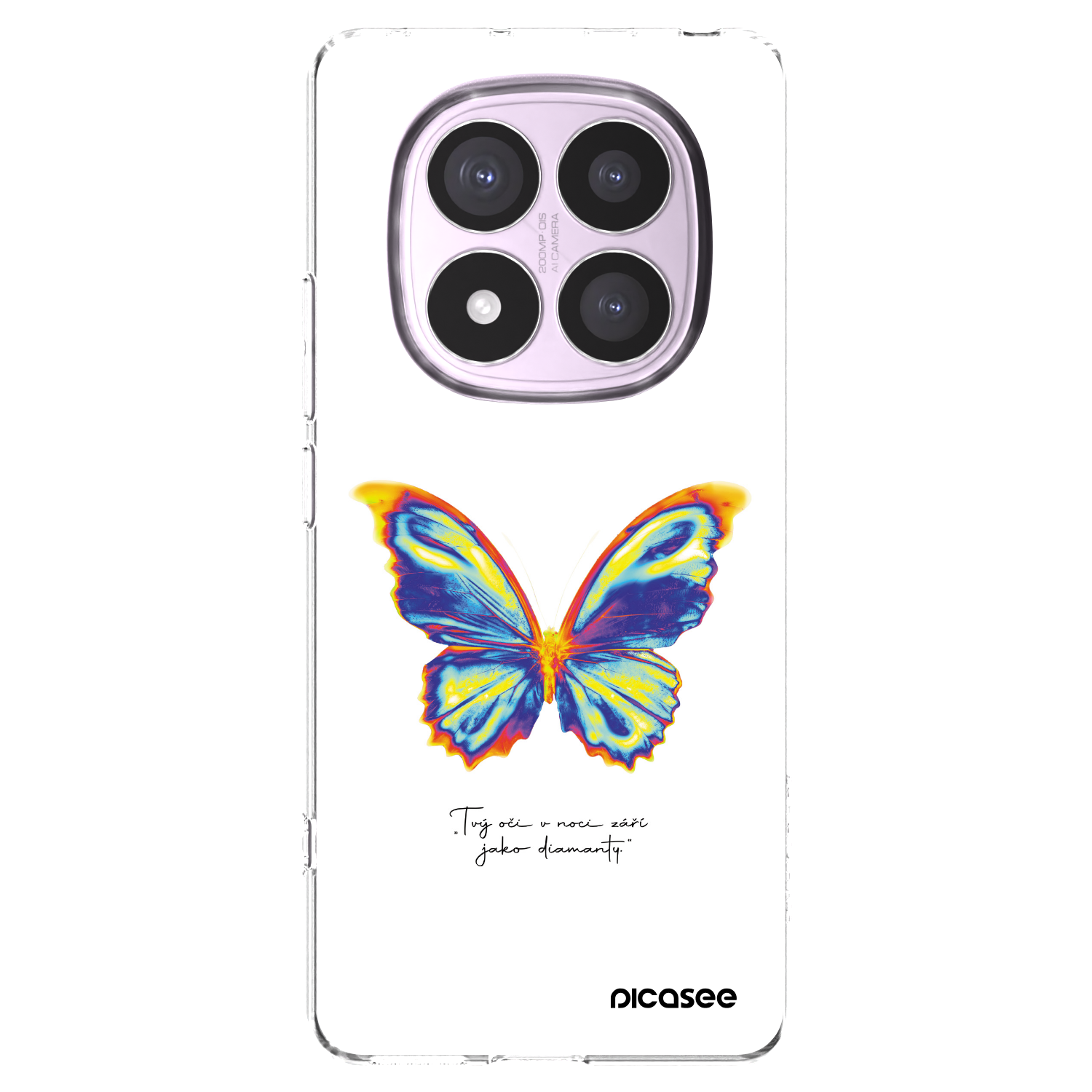 Picasee husă transparentă din silicon pentru Xiaomi Redmi Note 14 Pro 5G - Diamanty White