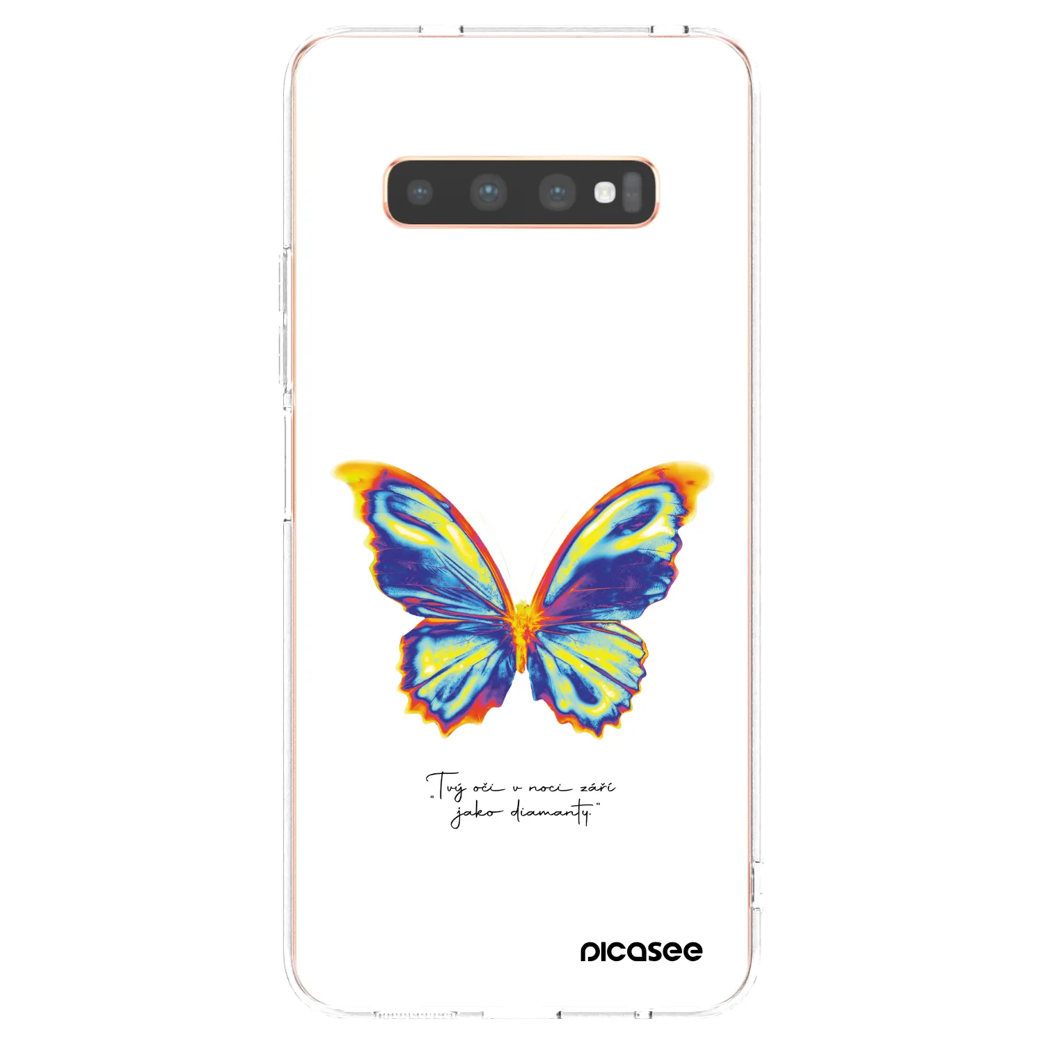 Picasee husă transparentă din silicon pentru Samsung Galaxy S10 Plus G975 - Diamanty White