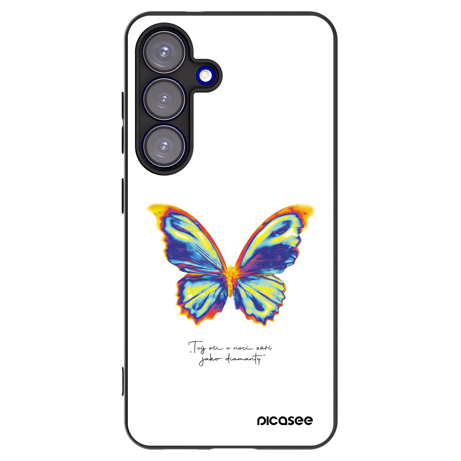 Picasee husă neagră din silicon pentru Samsung Galaxy S25 5G - Diamanty White