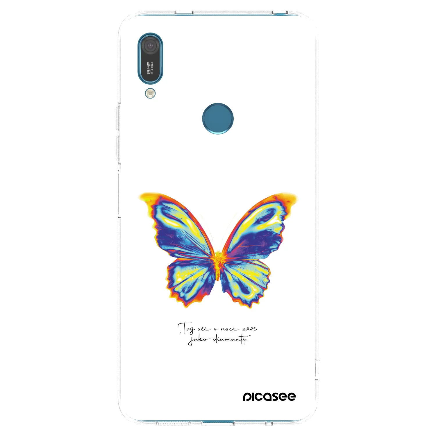 Picasee husă transparentă din silicon pentru Huawei Y7 2019 - Diamanty White