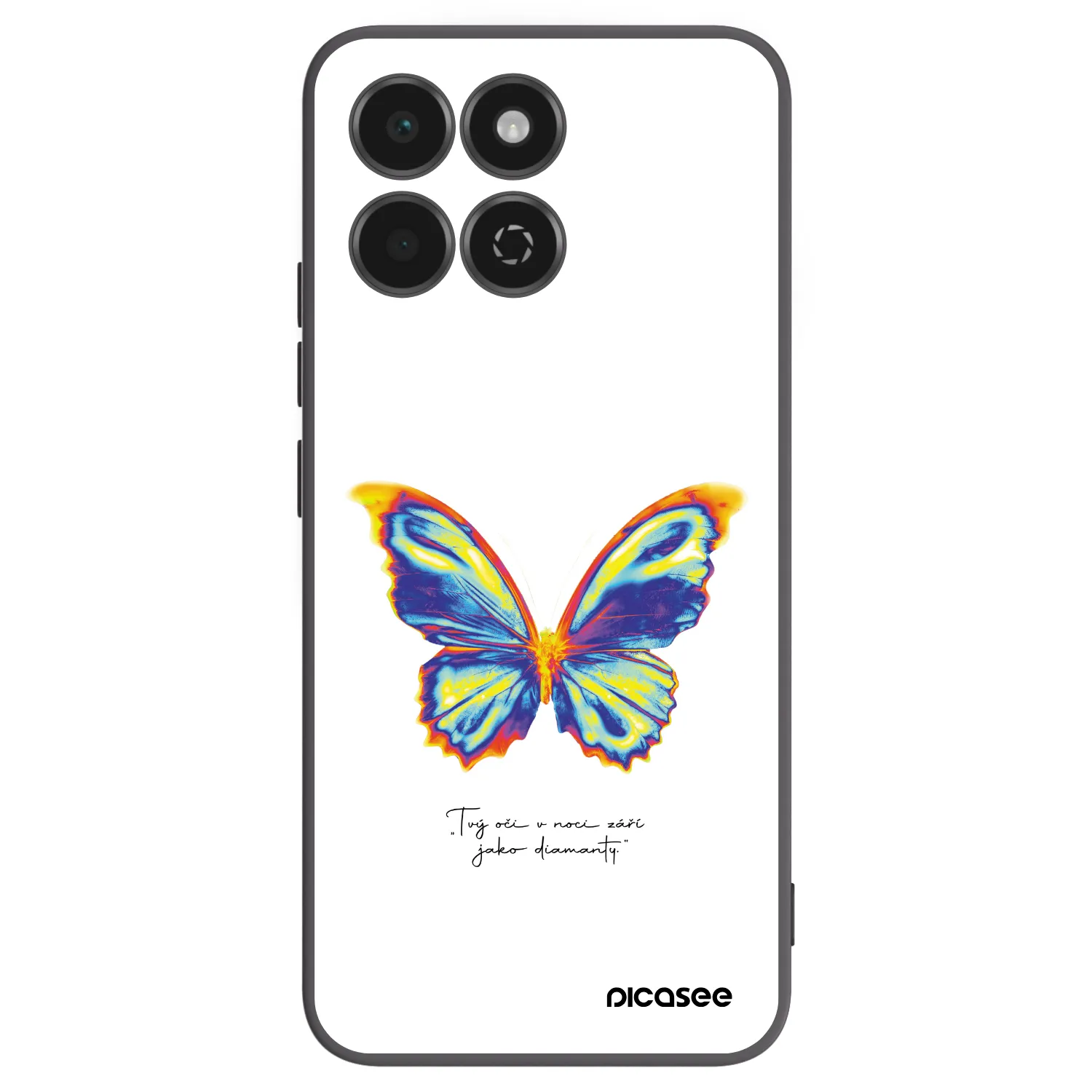 Picasee husă neagră din silicon pentru Honor 200 Smart 5G - Diamanty White
