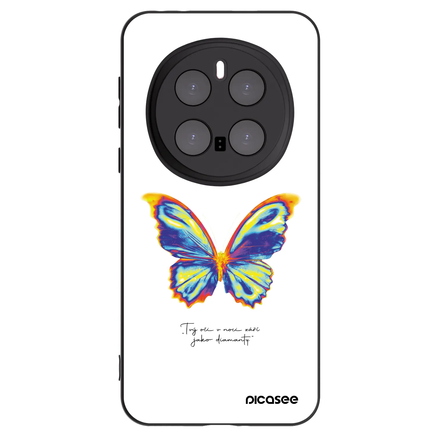 Picasee husă neagră din silicon pentru Honor Magic7 Pro 5G - Diamanty White