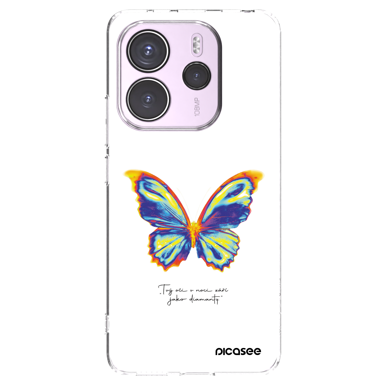 Picasee husă transparentă din silicon pentru Xiaomi Redmi Note 14 4G - Diamanty White