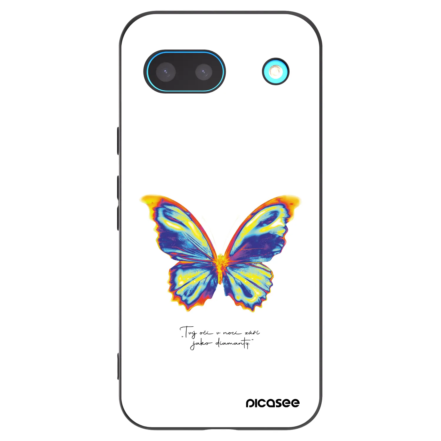 Picasee husă neagră din silicon pentru Google Pixel 8a - Diamanty White