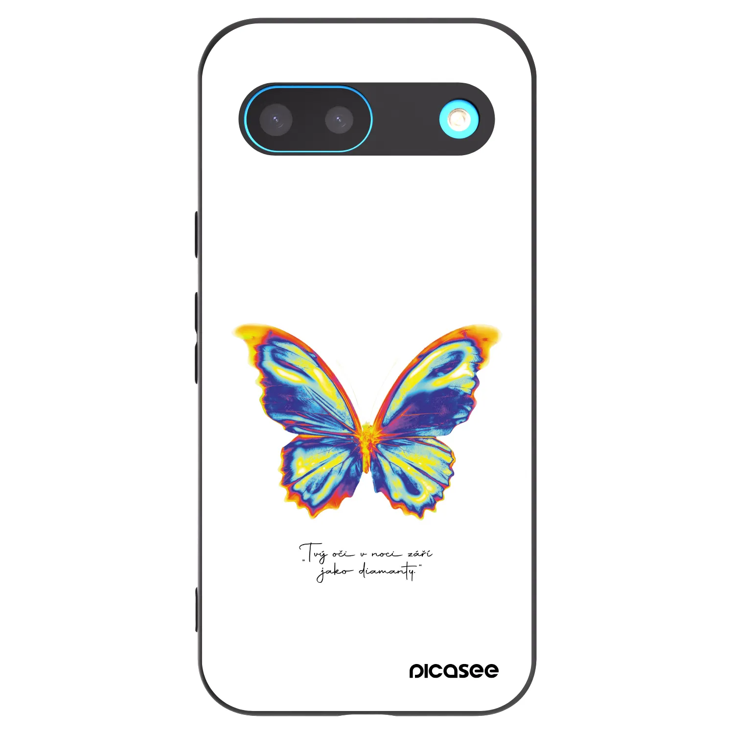 Picasee husă neagră din silicon pentru Google Pixel 8 - Diamanty White