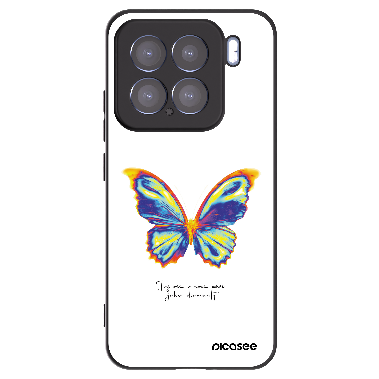 Picasee husă neagră din silicon pentru Xiaomi 15 - Diamanty White