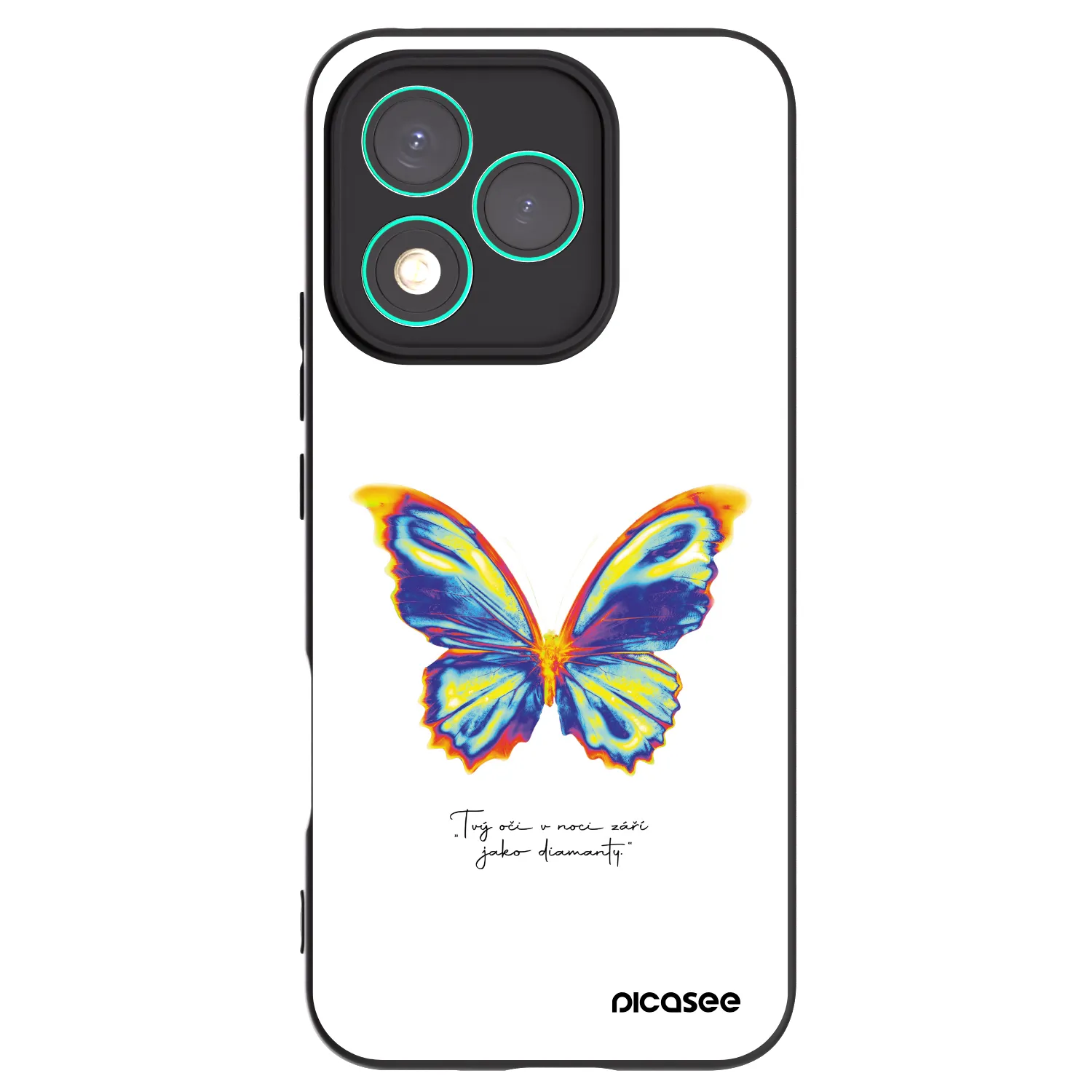Picasee husă neagră din silicon pentru Honor 400 Lite 5G - Diamanty White