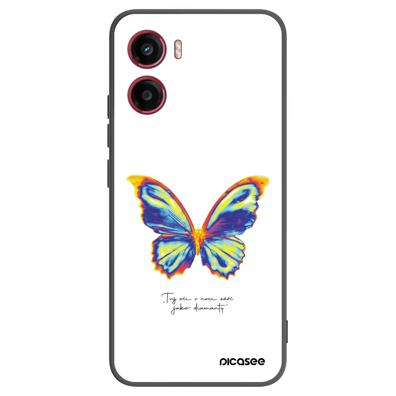 Picasee husă neagră din silicon pentru Motorola Moto G05 - Diamanty White