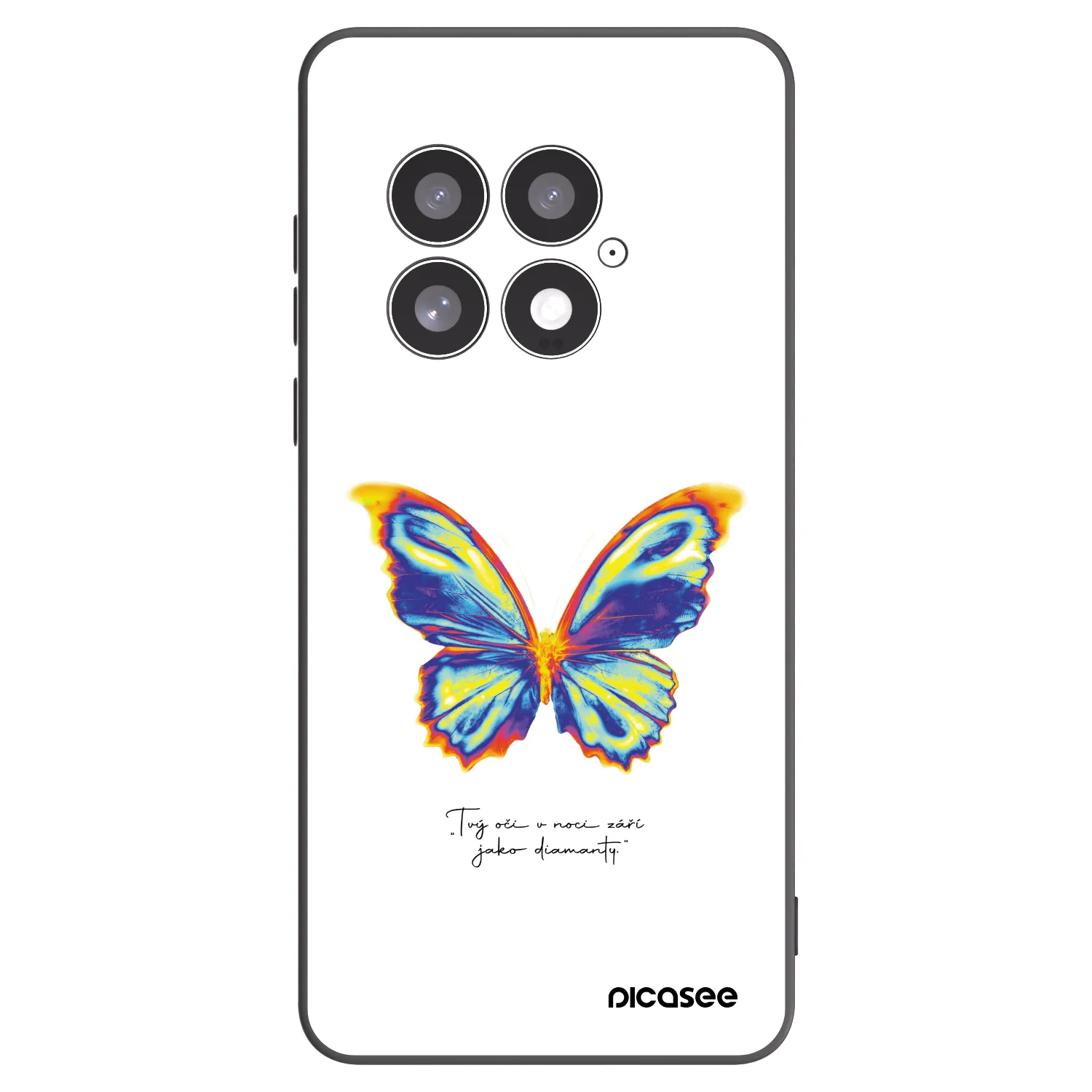Picasee husă neagră din silicon pentru OnePlus 13 5G - Diamanty White