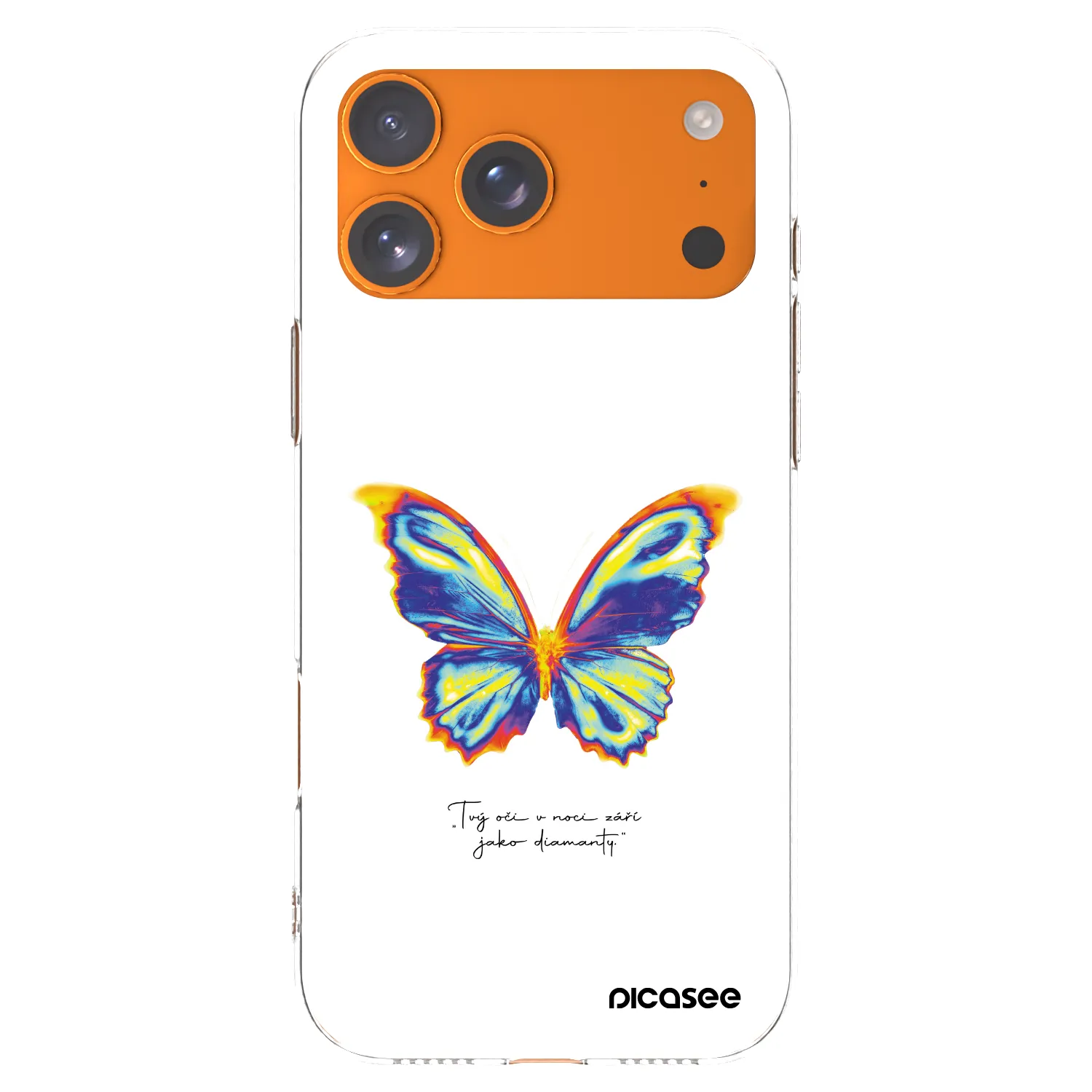 Picasee husă transparentă din silicon pentru Apple iPhone 17 Pro Max - Diamanty White