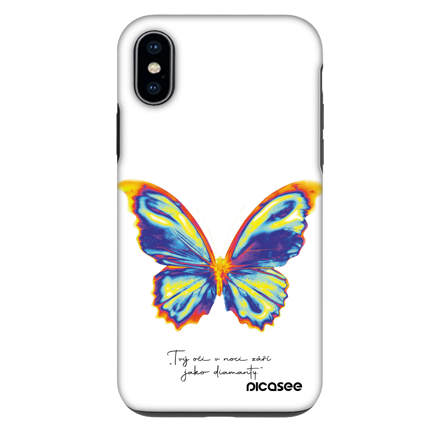 Picasee Fashion Case pentru Apple iPhone X/XS - Diamanty White
