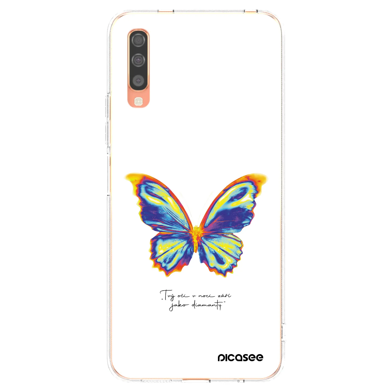 Picasee husă transparentă din silicon pentru Samsung Galaxy A70 A705F - Diamanty White