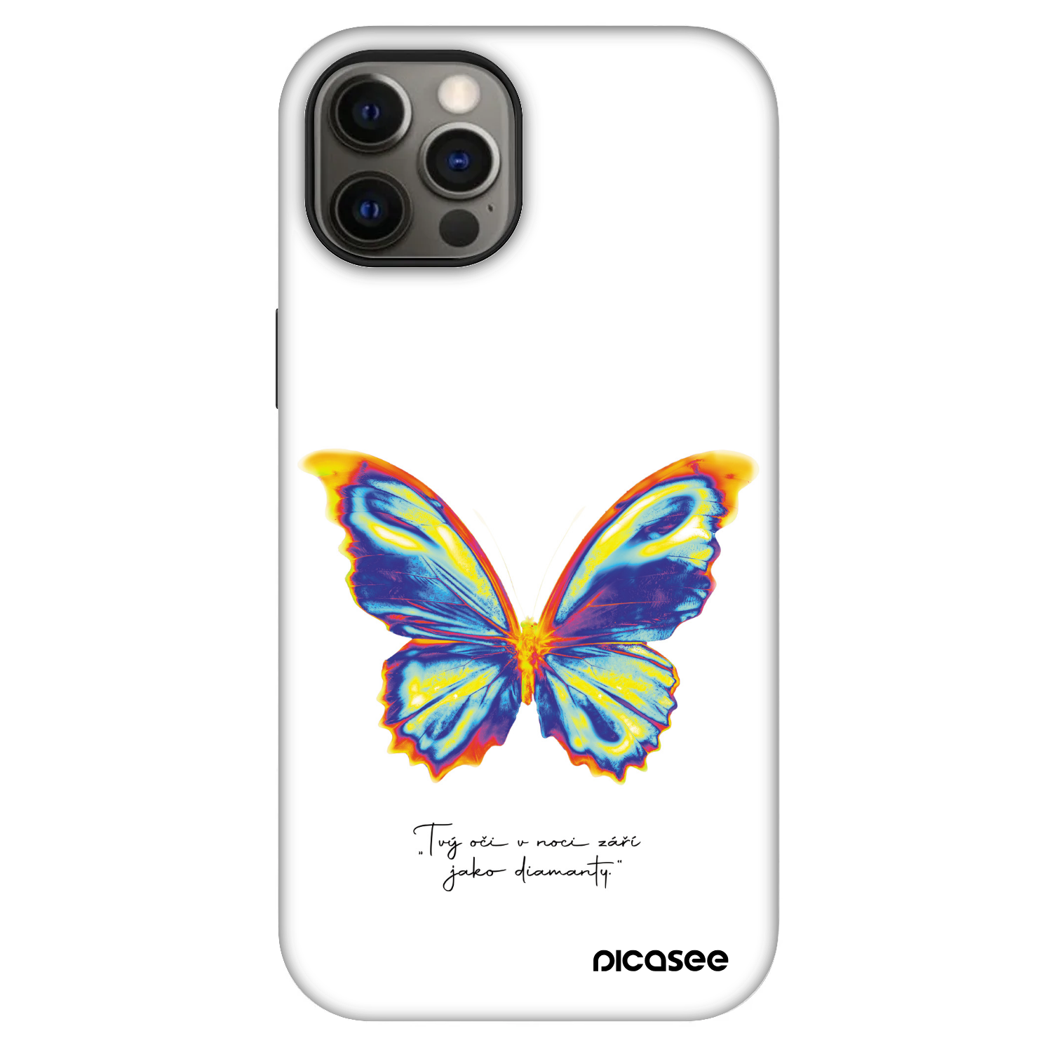 Picasee Fashion Case MagSafe pentru Apple iPhone 12 Pro - Diamanty White