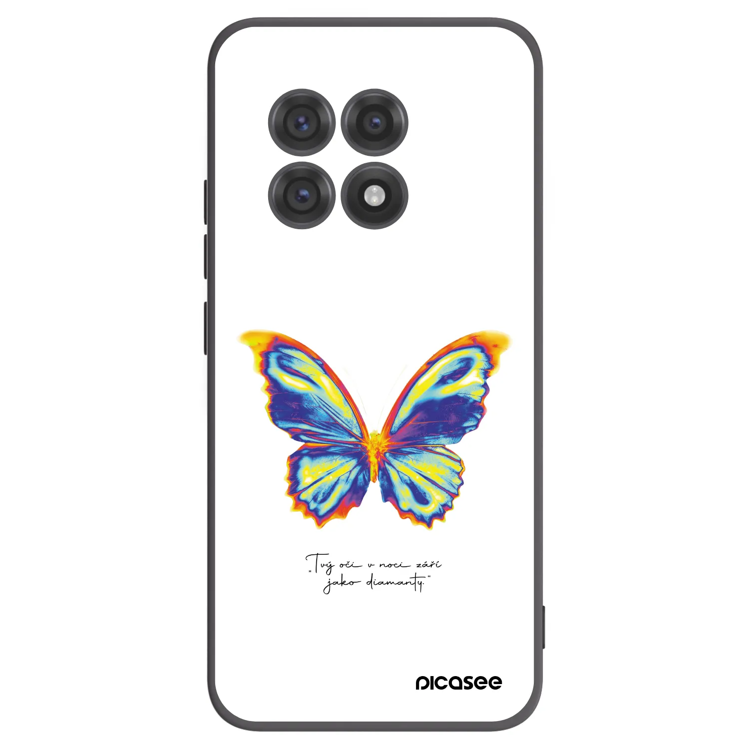 Picasee husă neagră din silicon pentru OnePlus 13R 5G - Diamanty White