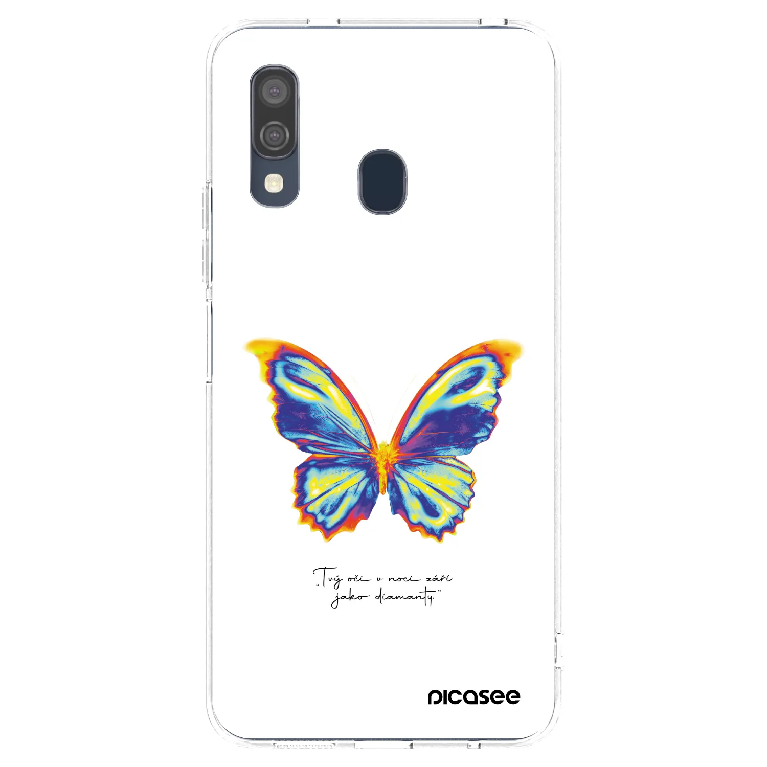 Picasee husă transparentă din silicon pentru Samsung Galaxy A40 A405F - Diamanty White