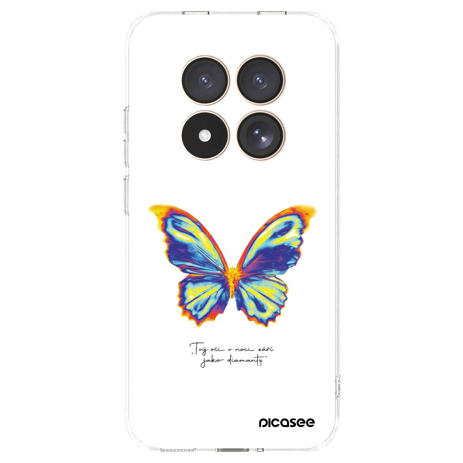 Picasee husă transparentă din silicon pentru Xiaomi Redmi Note 15 Pro 4G - Diamanty White