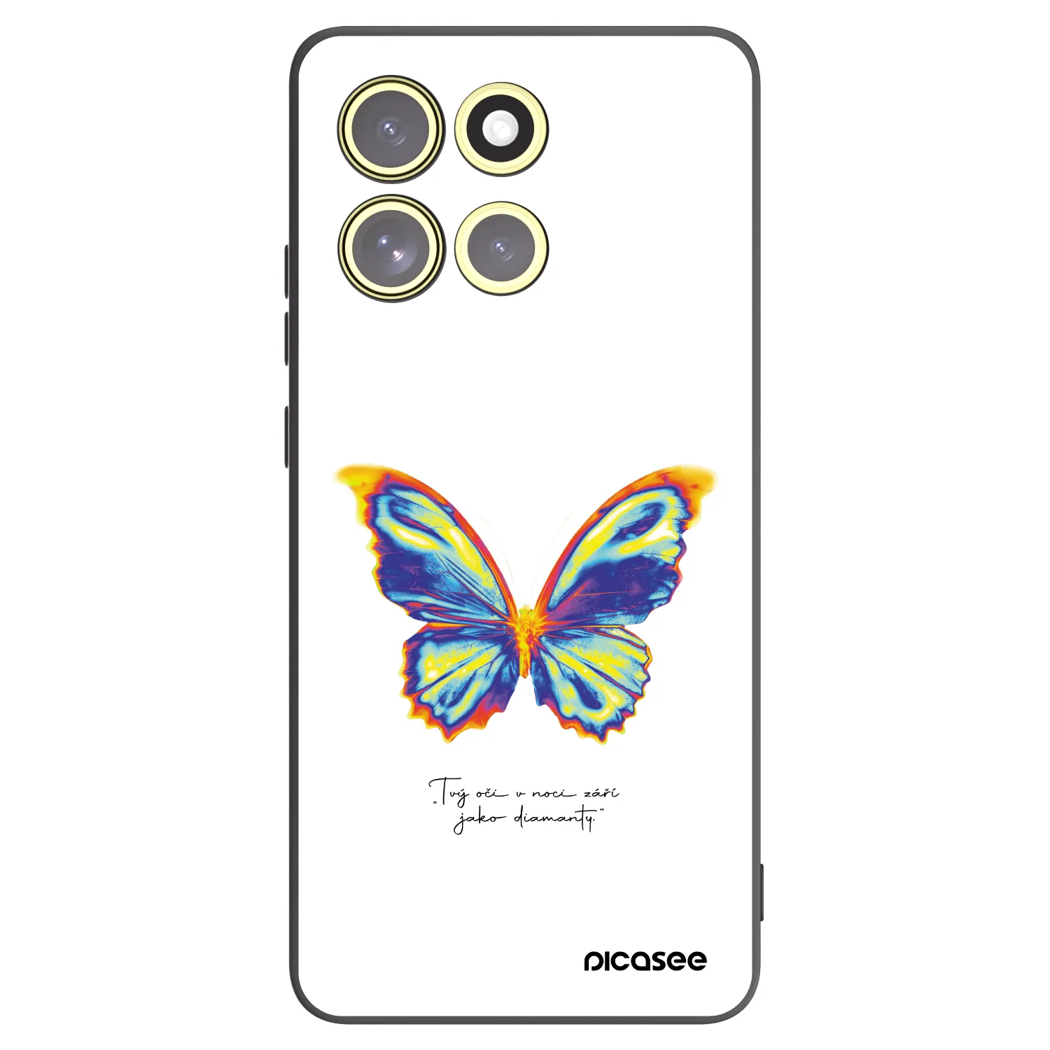 Picasee husă neagră din silicon pentru Motorola Moto G86 Power 5G - Diamanty White