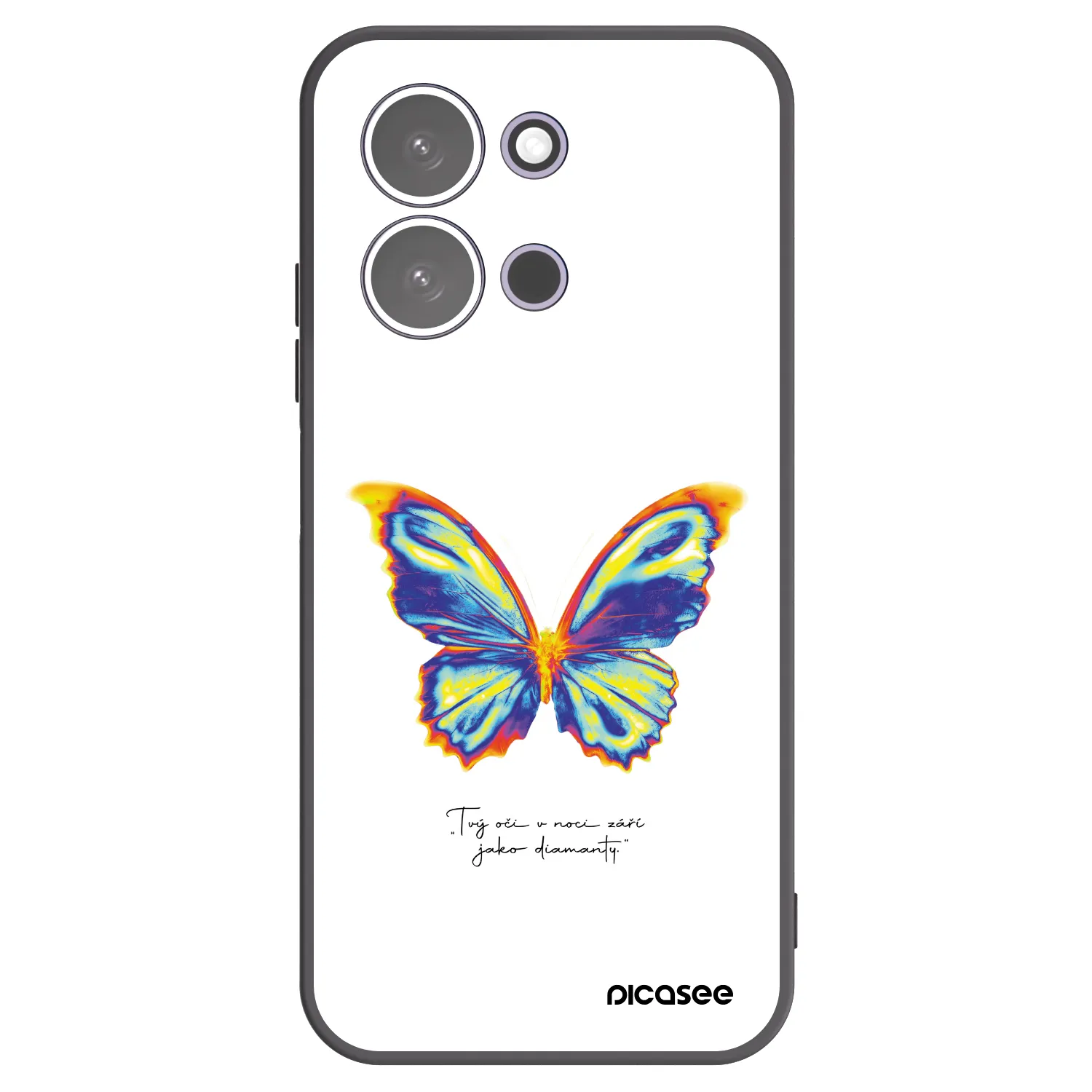 Picasee husă neagră din silicon pentru Xiaomi Redmi 15C 5G - Diamanty White
