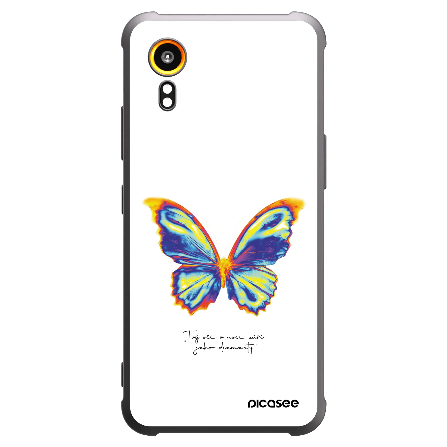 Picasee husă neagră din silicon pentru Samsung Galaxy Xcover 7 - Diamanty White
