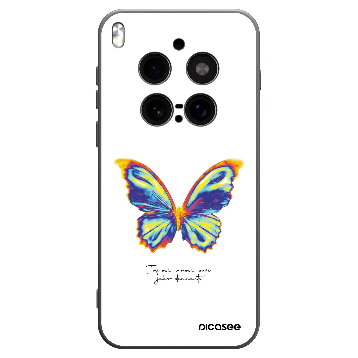 Picasee husă neagră din silicon pentru Vivo X300 Pro - Diamanty White