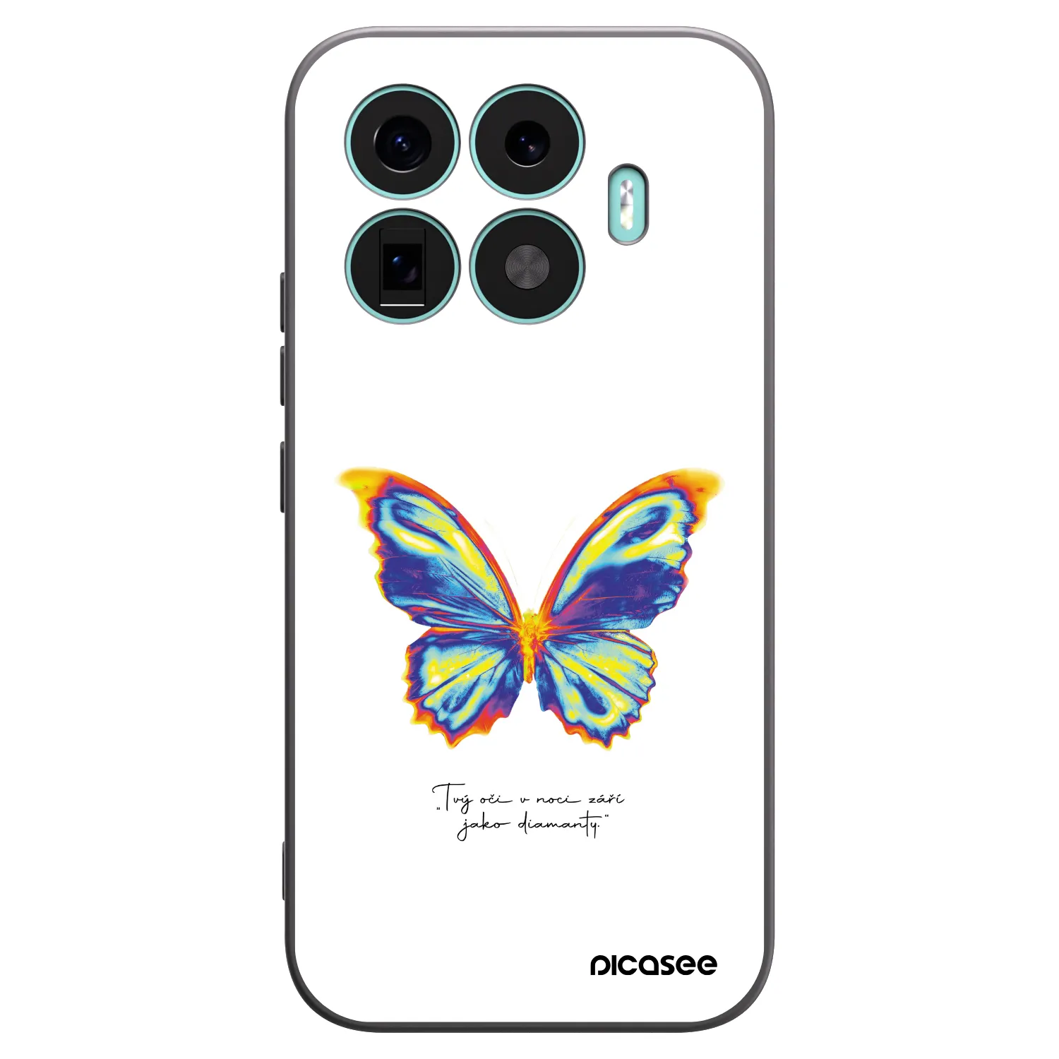 Picasee husă neagră din silicon pentru Xiaomi 17T - Diamanty White