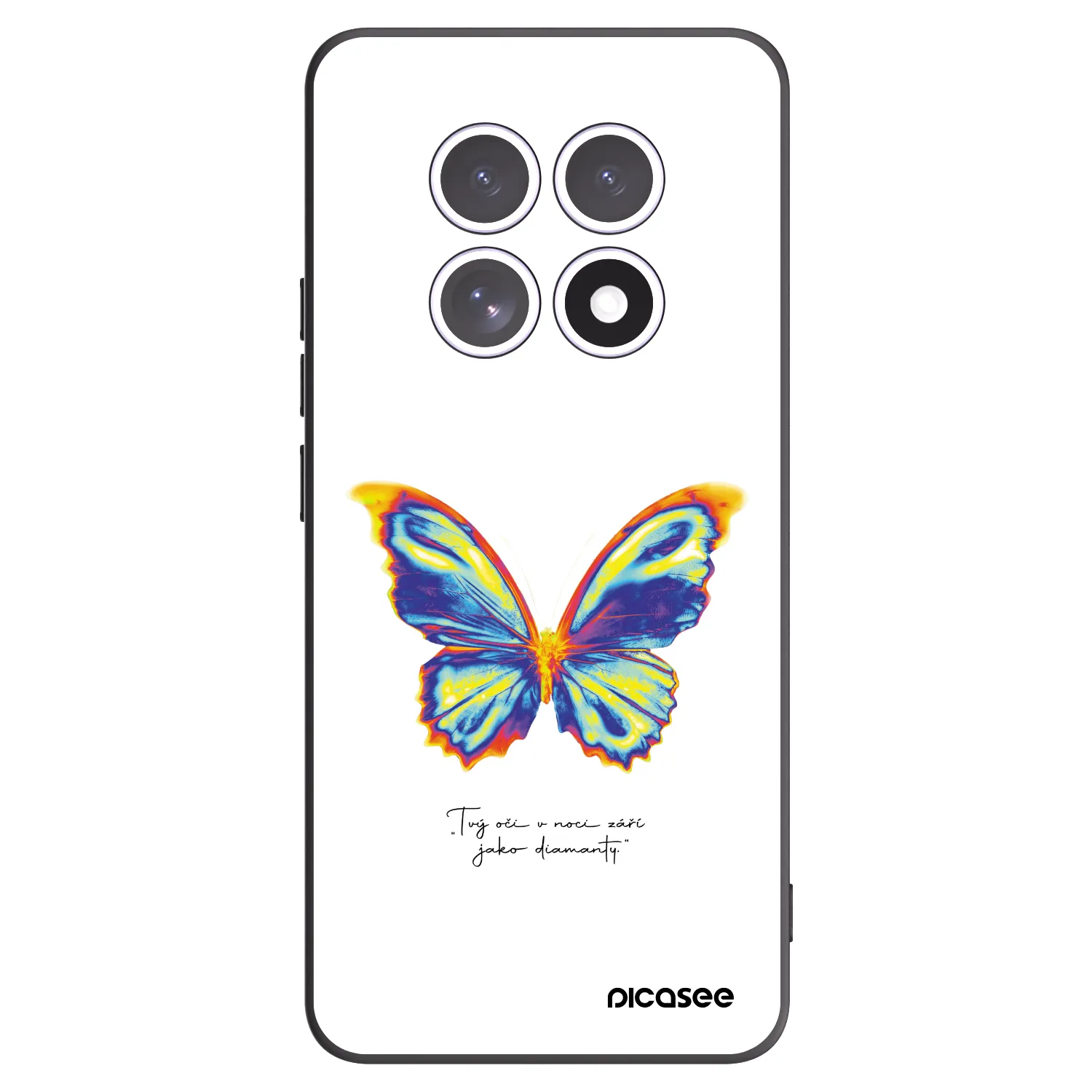 Picasee husă neagră din silicon pentru Xiaomi Redmi Note 15 5G - Diamanty White