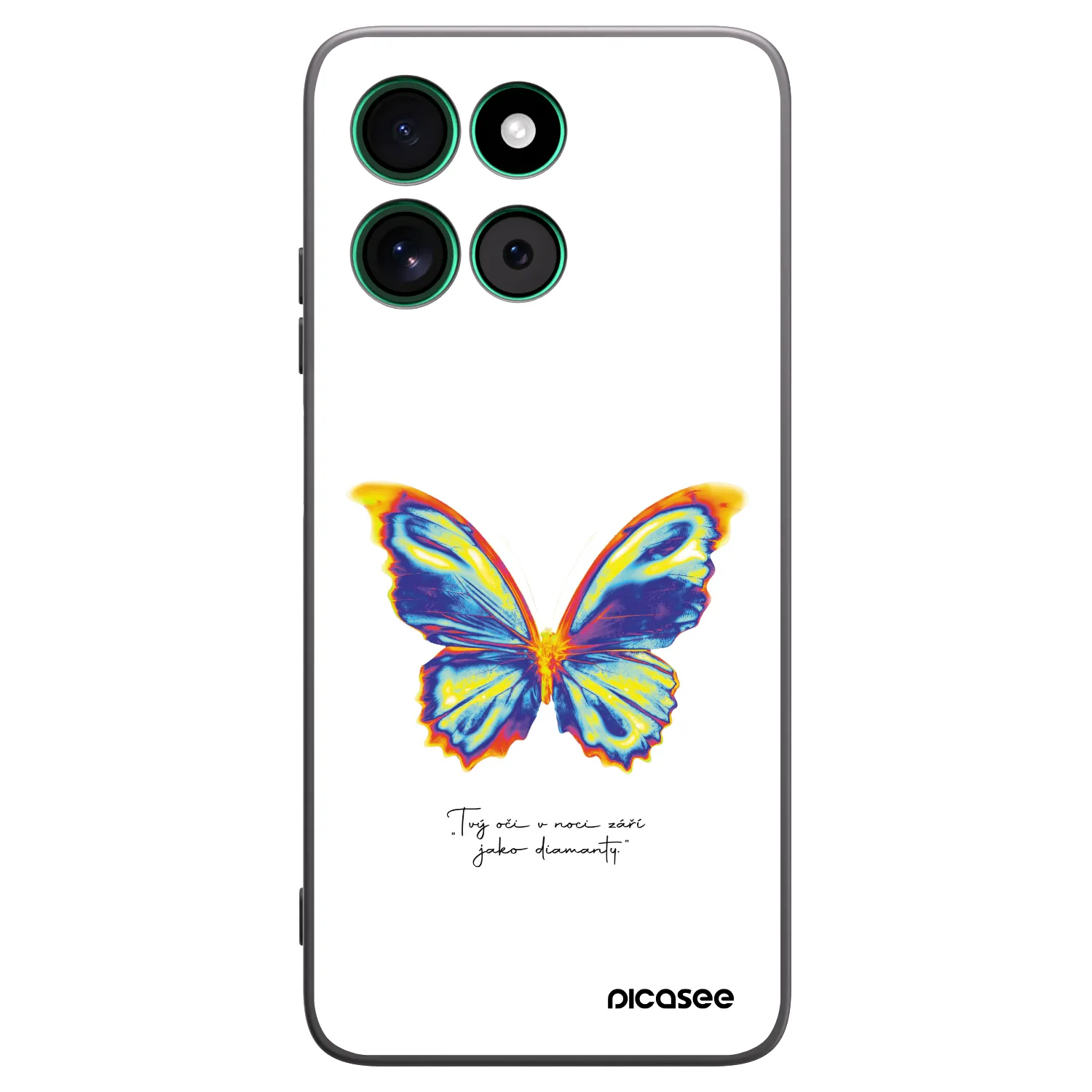 Picasee husă neagră din silicon pentru Motorola Moto G57 Power - Diamanty White