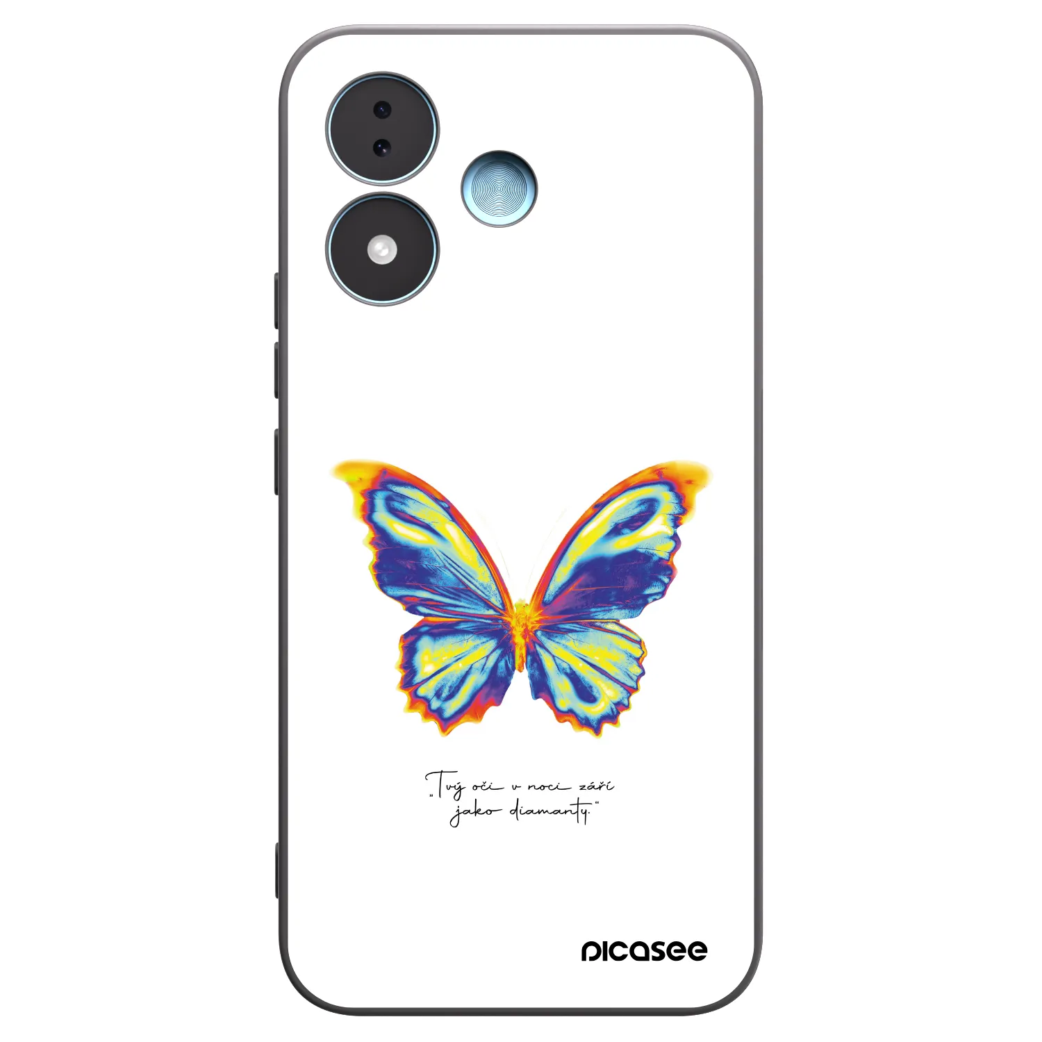 Picasee husă neagră din silicon pentru Xiaomi Redmi Note 17 5G - Diamanty White
