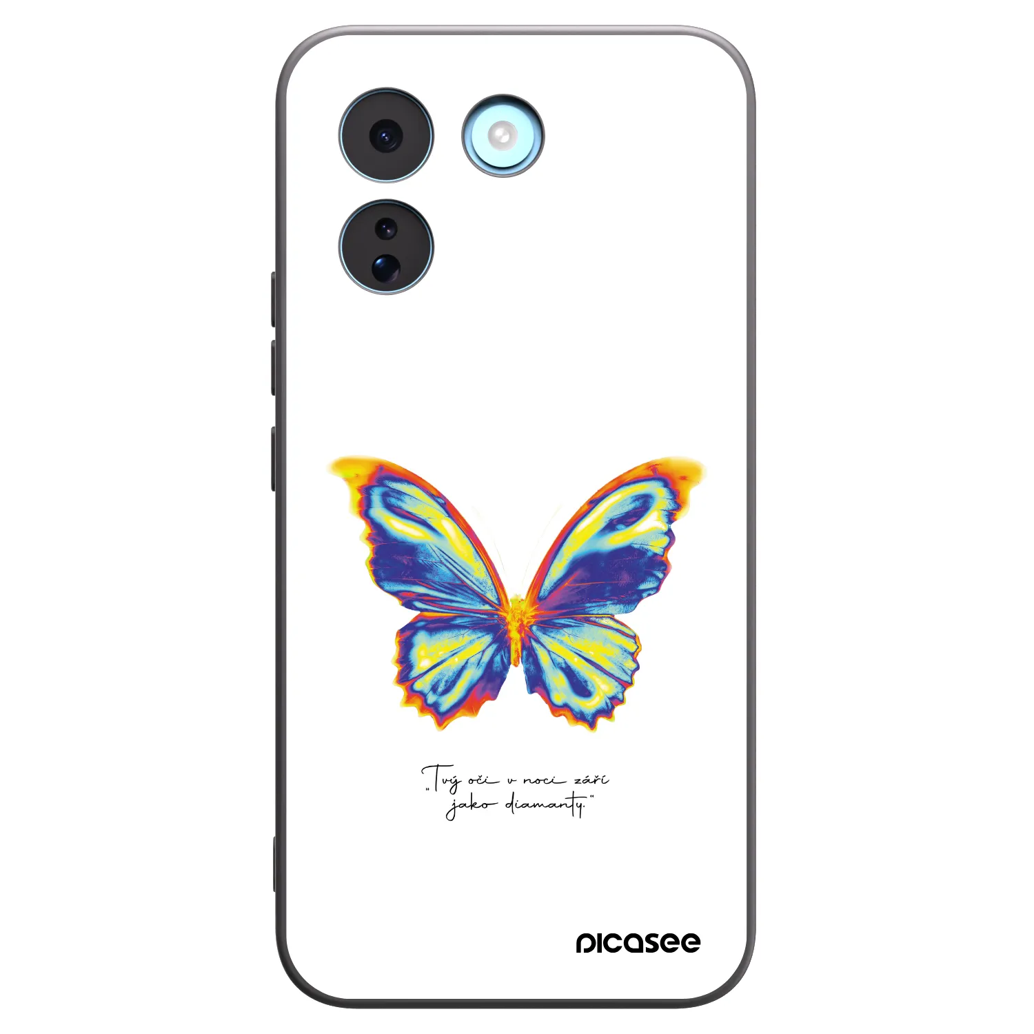 Picasee husă neagră din silicon pentru Xiaomi Redmi Note 17 Pro MAX 5G - Diamanty White