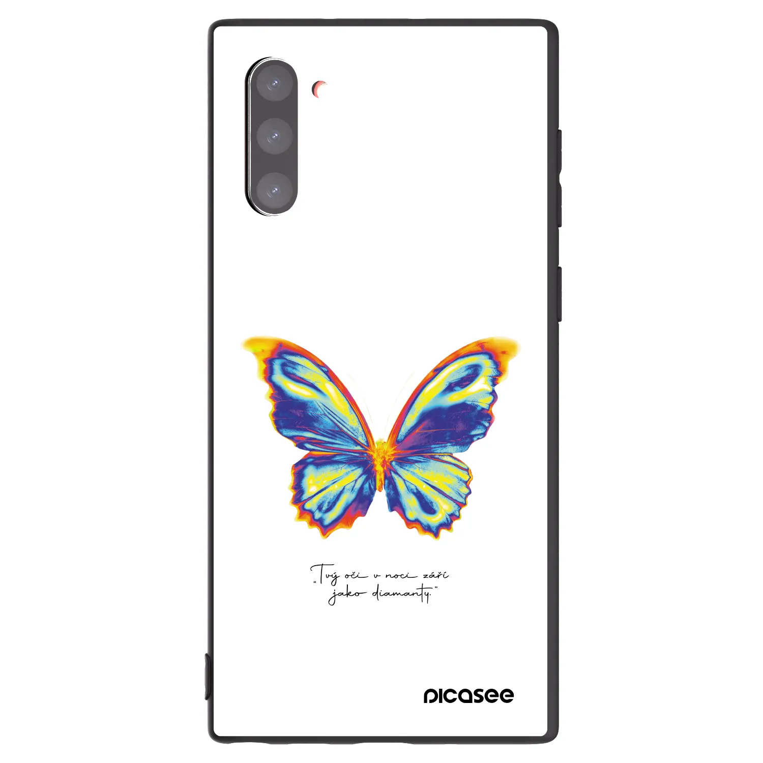 Picasee husă neagră din silicon pentru Samsung Galaxy Note 10 N970F - Diamanty White