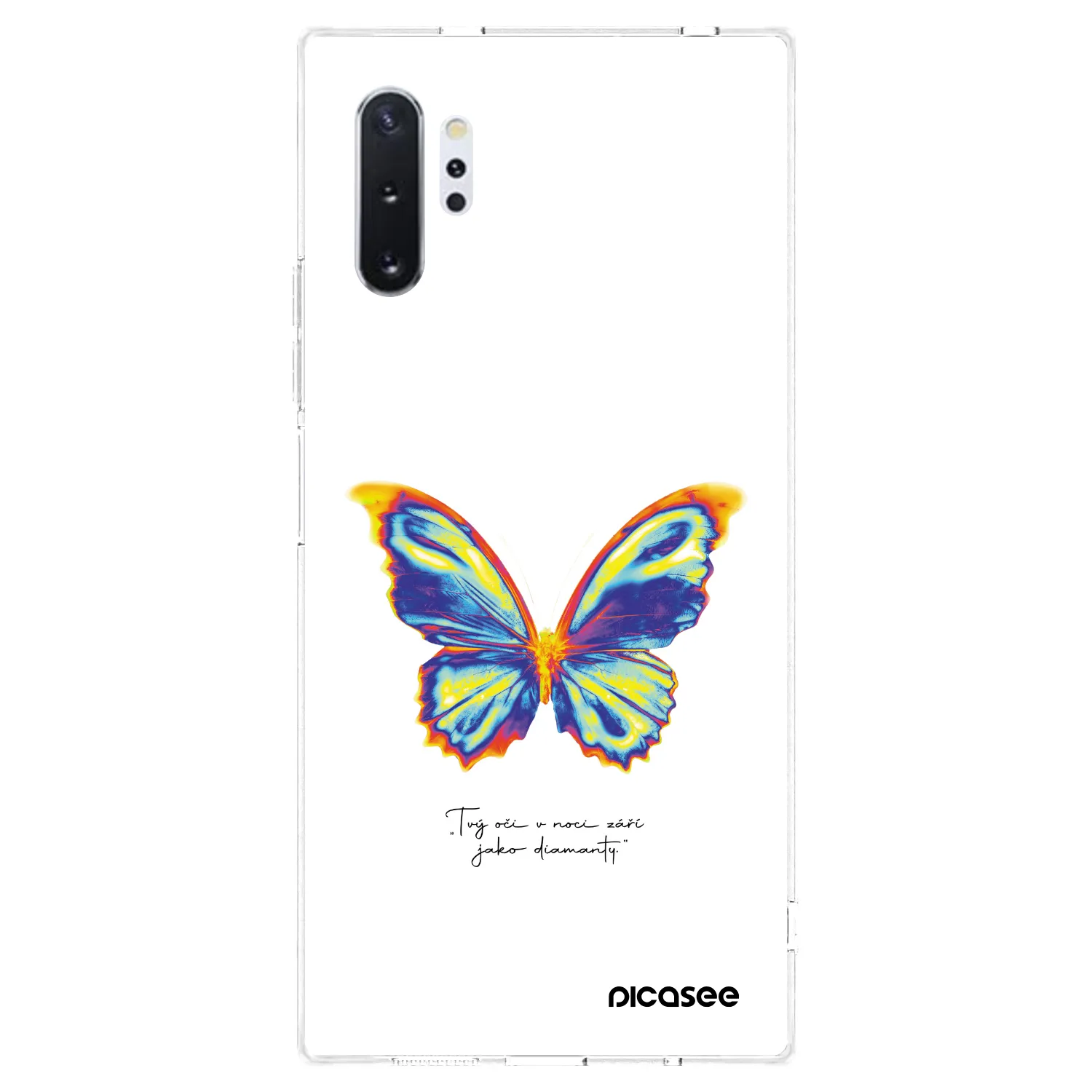 Picasee husă transparentă din silicon pentru Samsung Galaxy Note 10+ N975F - Diamanty White
